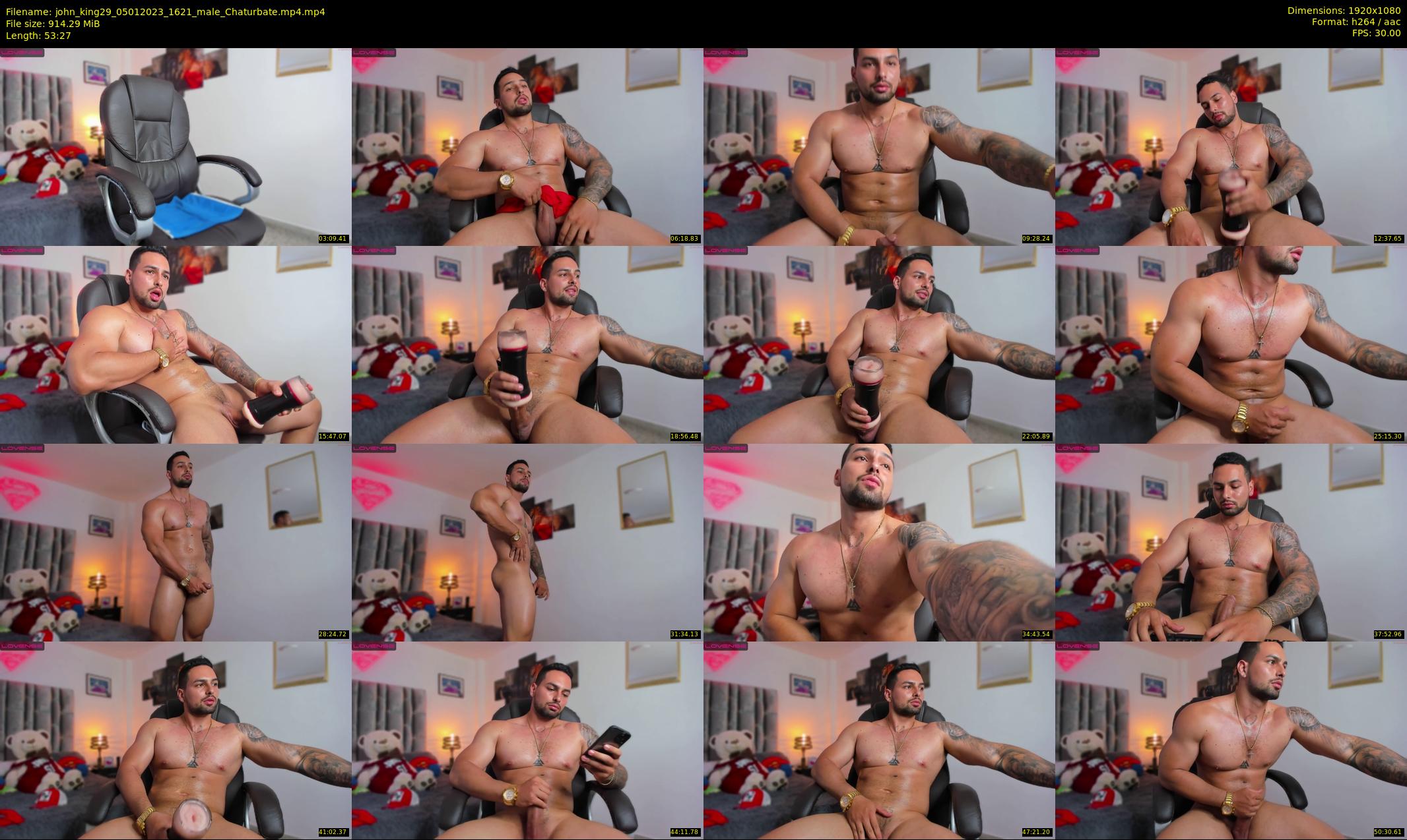 john_king29 — 54 minute Chaturbate male cam show recording, 1080p, Jan 5, 2023