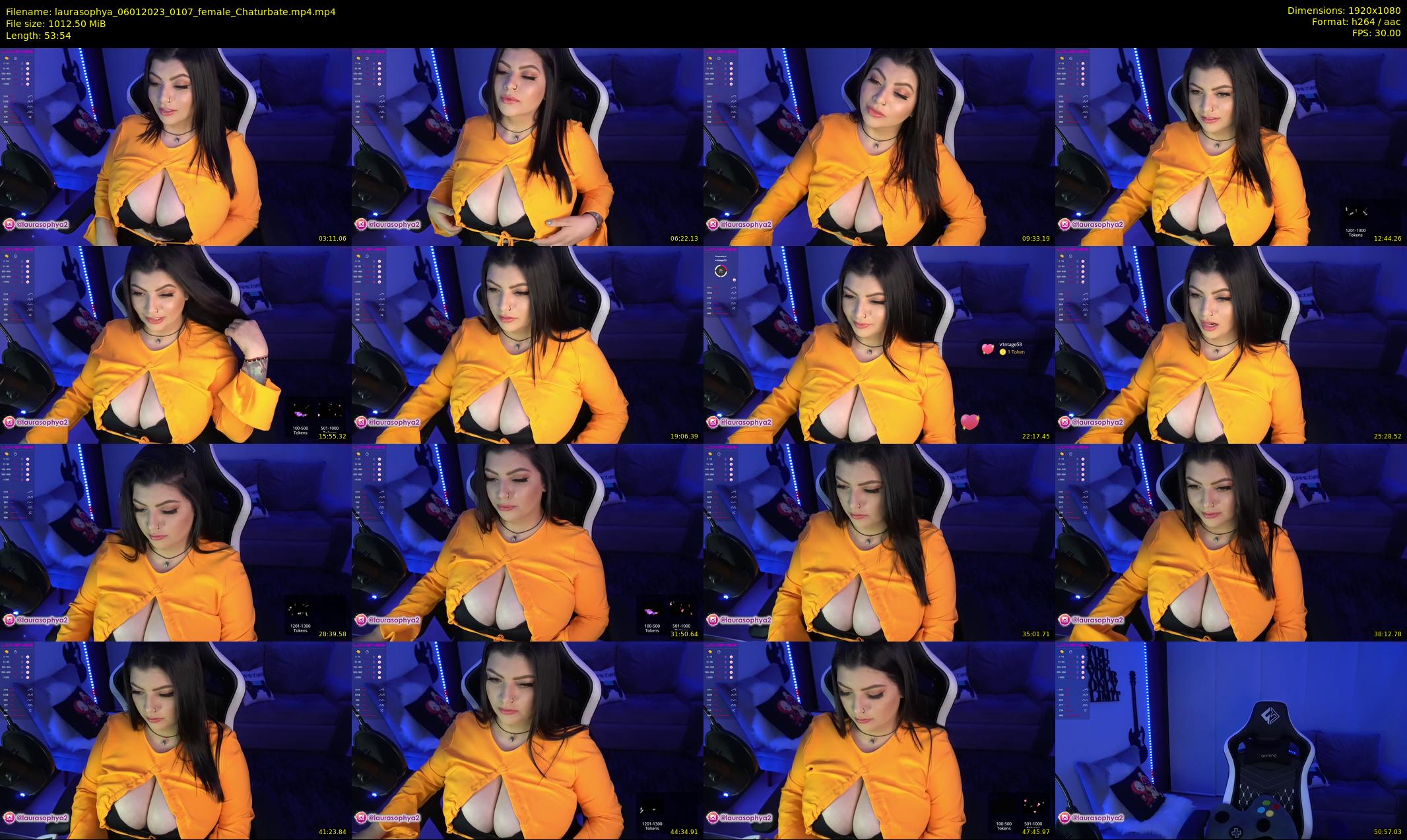 laurasophya — 54 minute Chaturbate female cam show recording, 1080p, Jan 6, 2023
