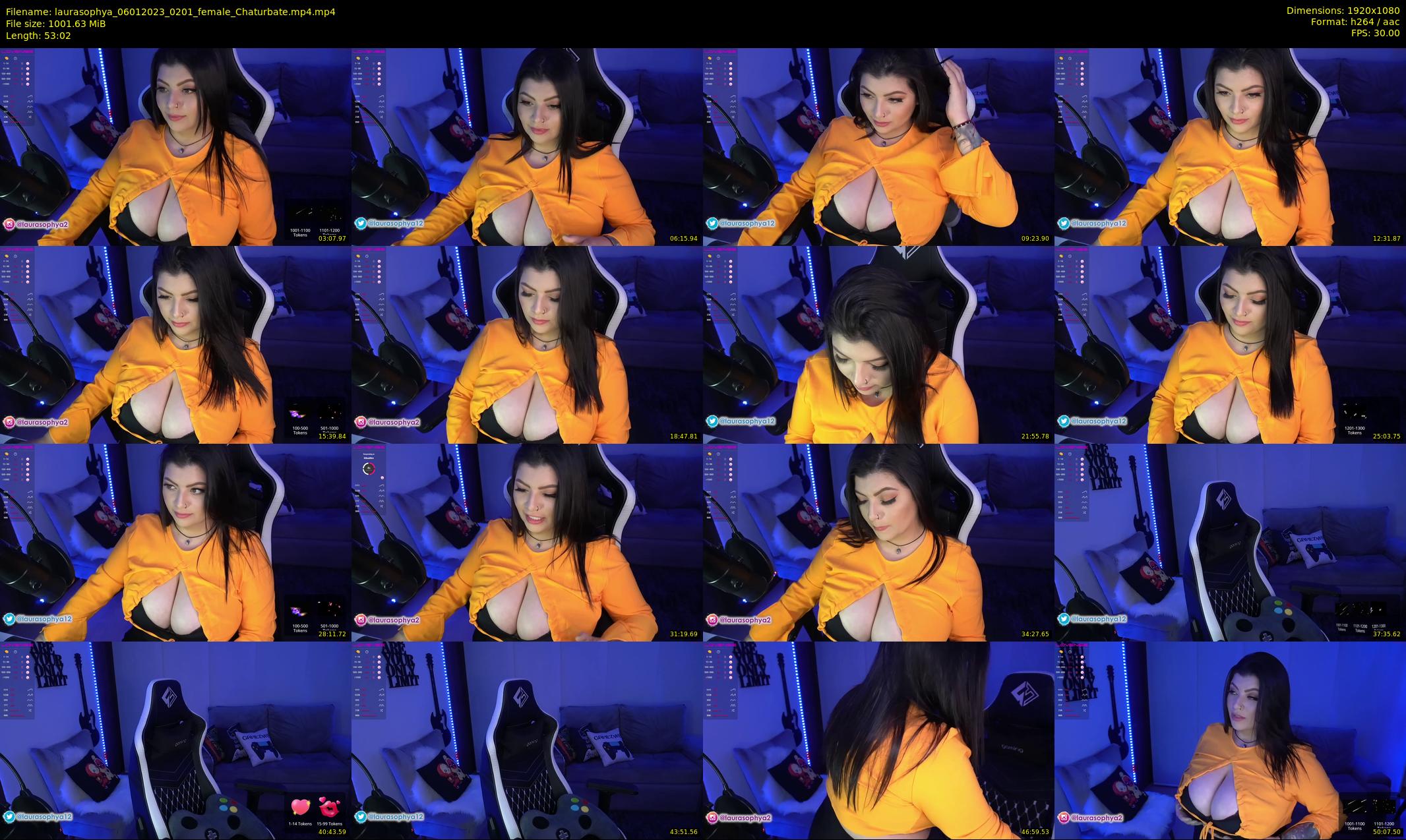 laurasophya — 54 minute Chaturbate female cam show recording, 1080p, Jan 6, 2023