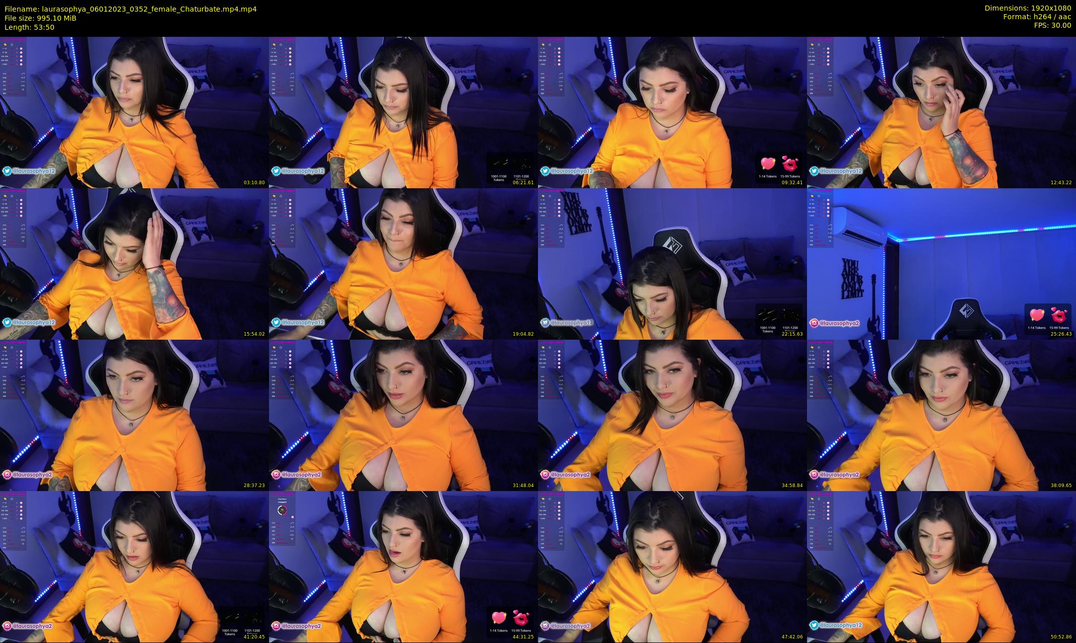 laurasophya — 54 minute Chaturbate female cam show recording, 1080p, Jan 6, 2023