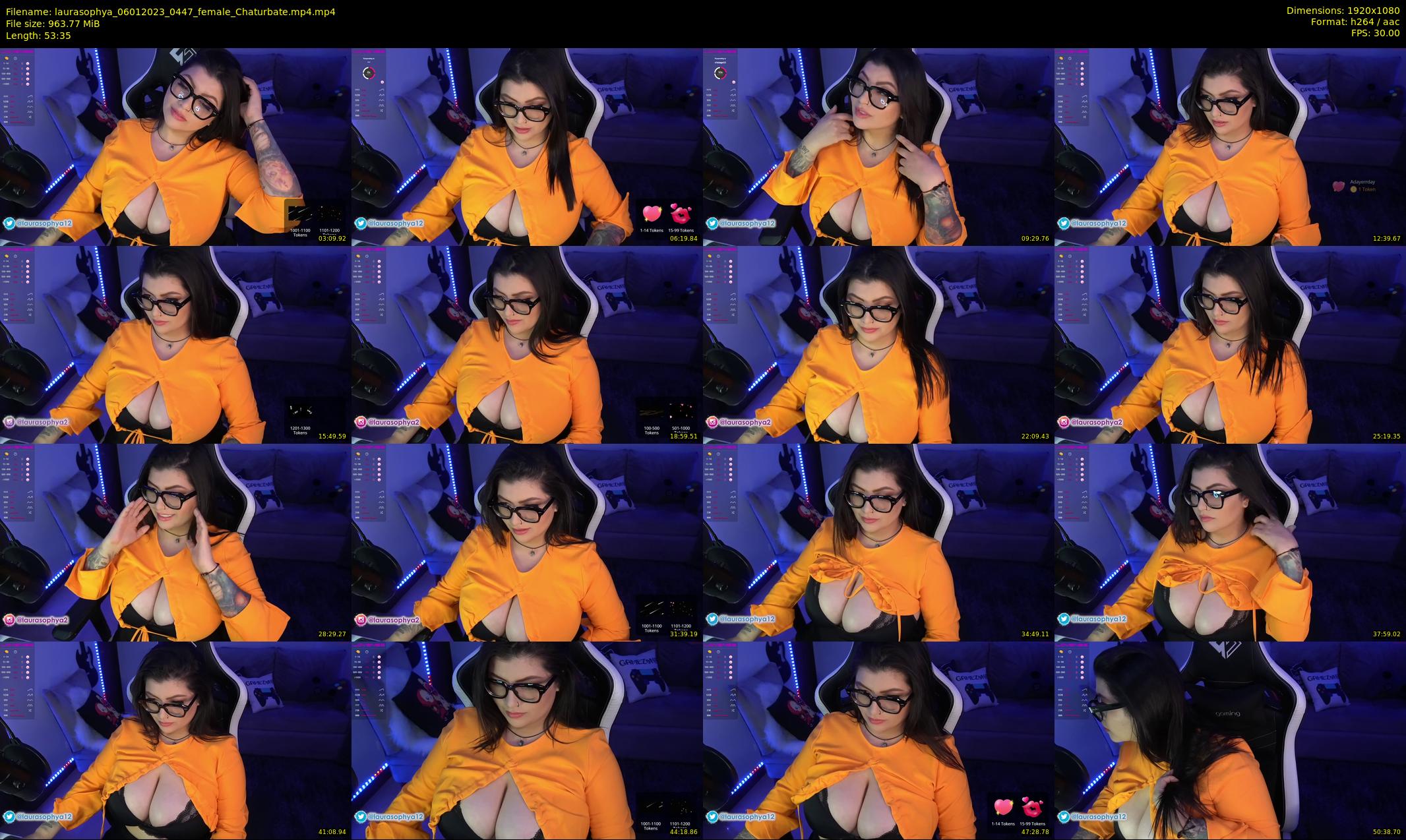 laurasophya — 54 minute Chaturbate female cam show recording, 1080p, Jan 6, 2023