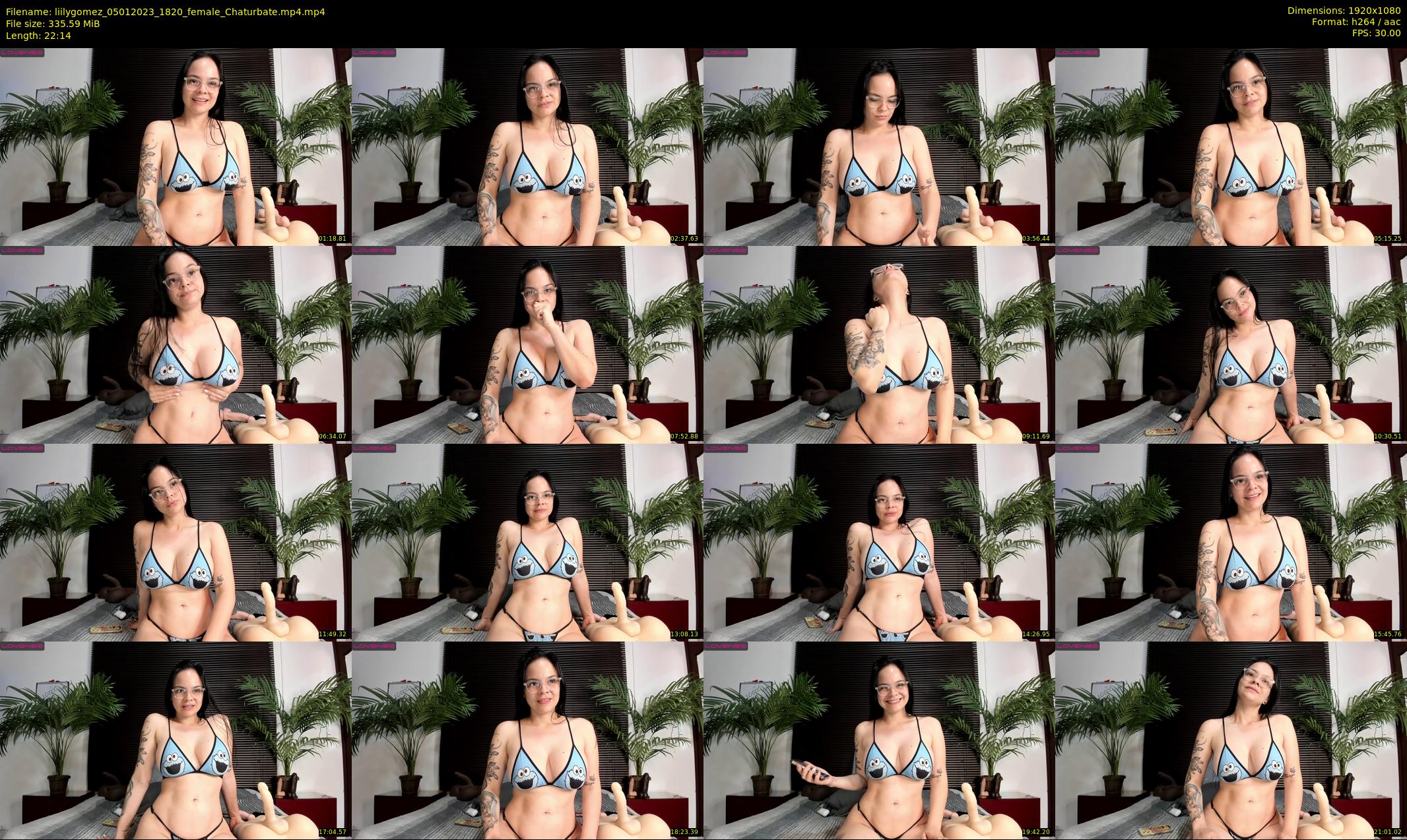 liilygomez — 23 minute Chaturbate female cam show recording, 1080p, Jan 5, 2023