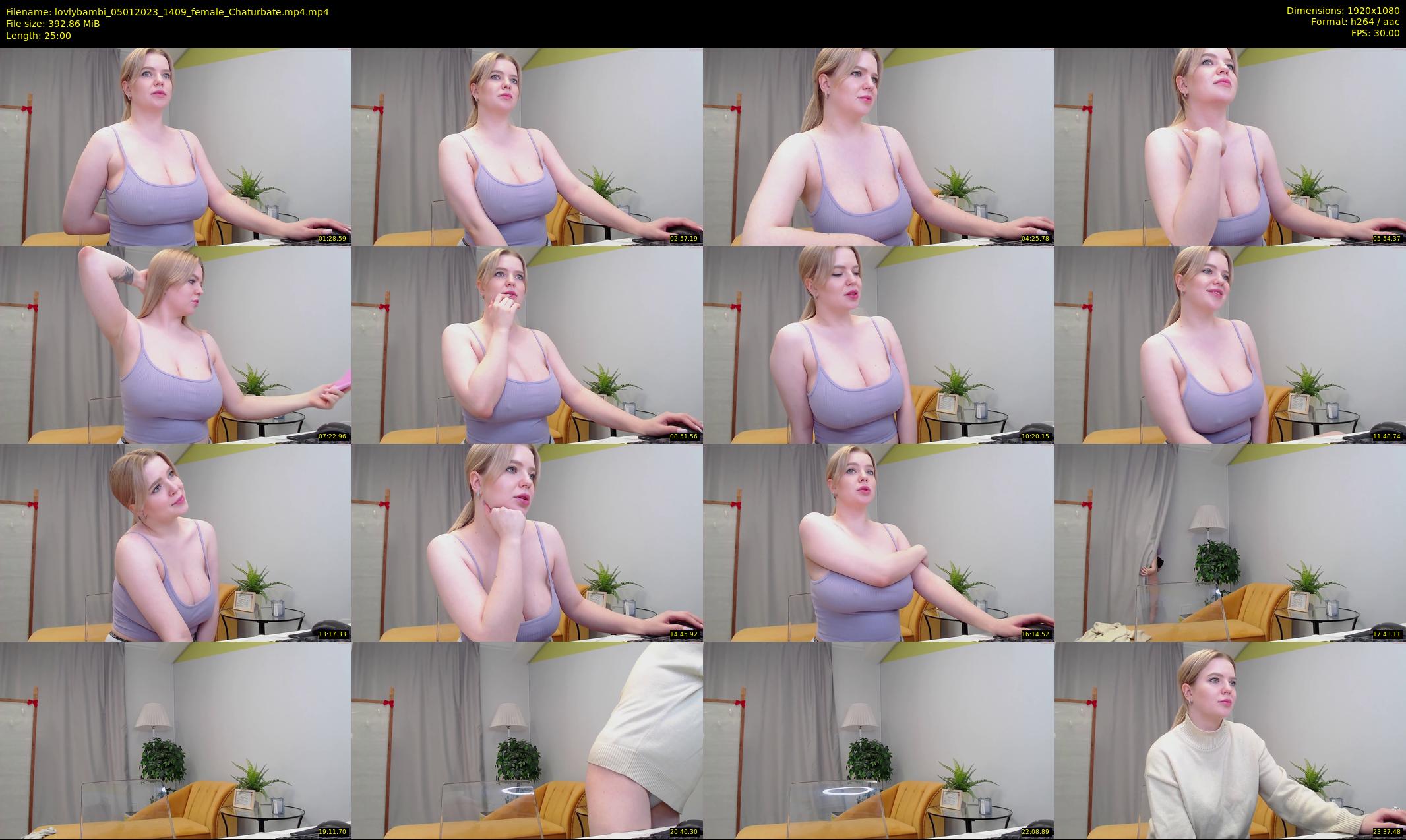 lovlybambi — 25 minute Chaturbate female cam show recording, 1080p, Jan 5, 2023