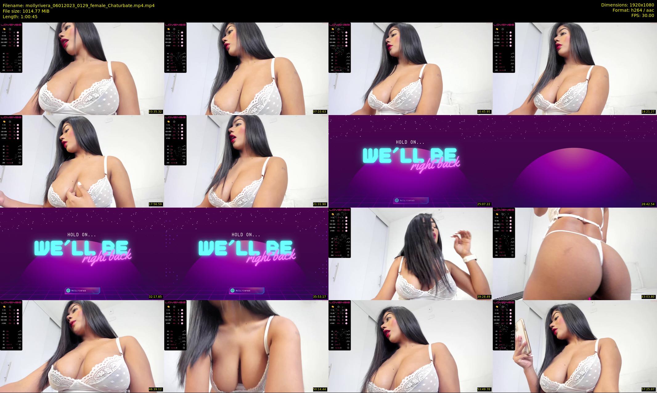 mollyrivera — 61 minute Chaturbate female cam show recording, 1080p, Jan 6, 2023