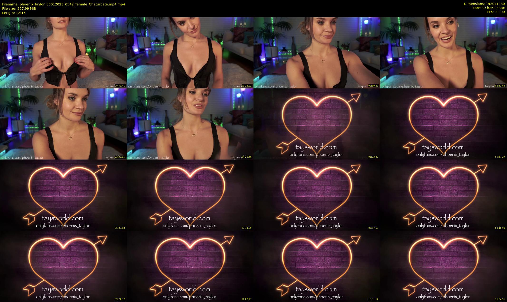 phoenix_taylor — 13 minute Chaturbate female cam show recording, 1080p, Jan 6, 2023