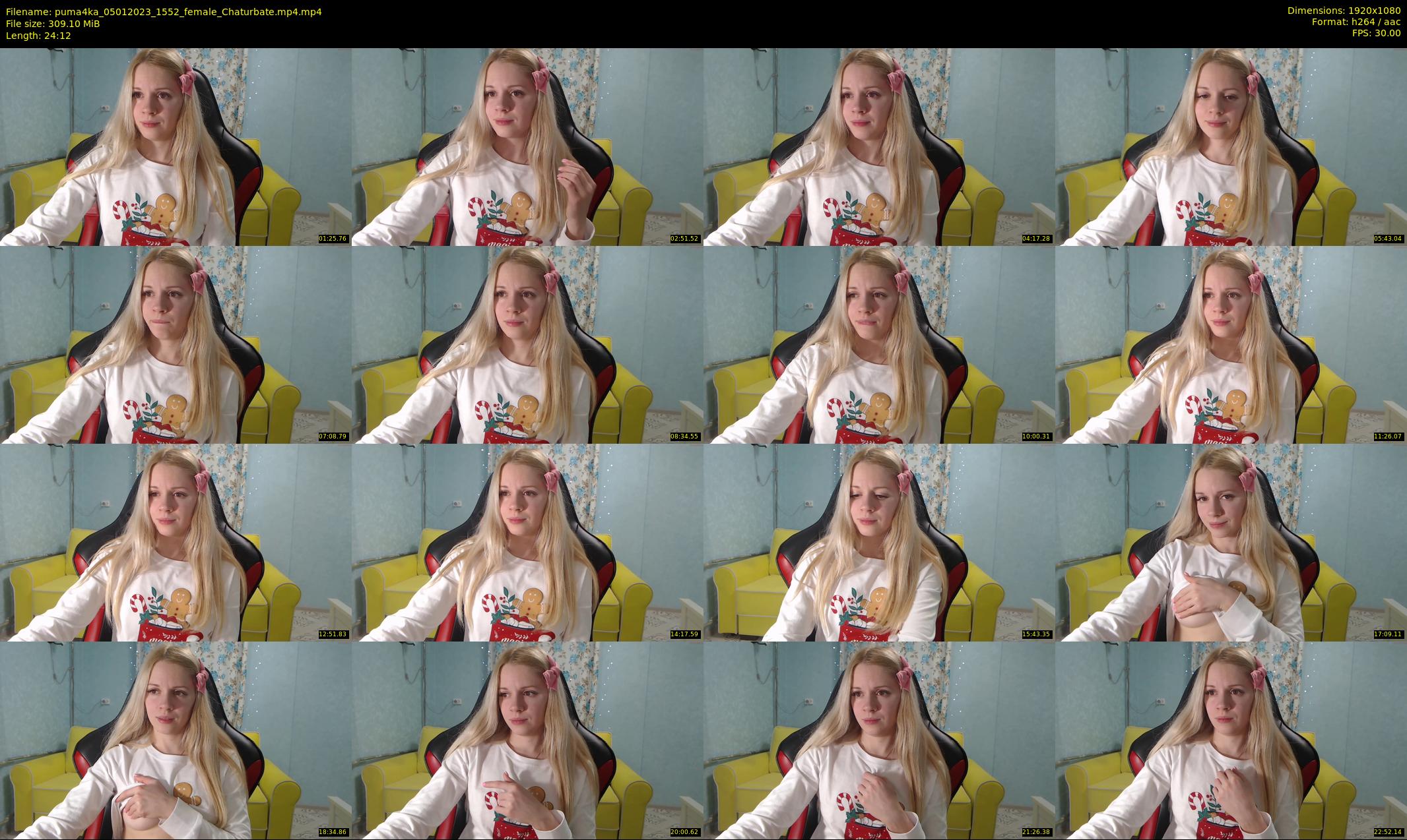 puma4ka — 25 minute Chaturbate female cam show recording, 1080p, Jan 5, 2023