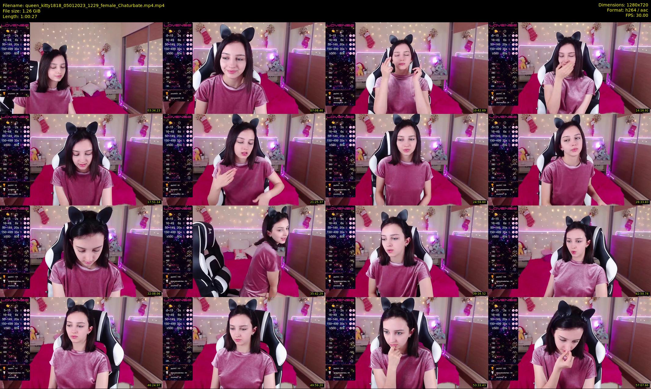 queen_kitty1818 — 61 minute Chaturbate female cam show recording, 720p, Jan 5, 2023