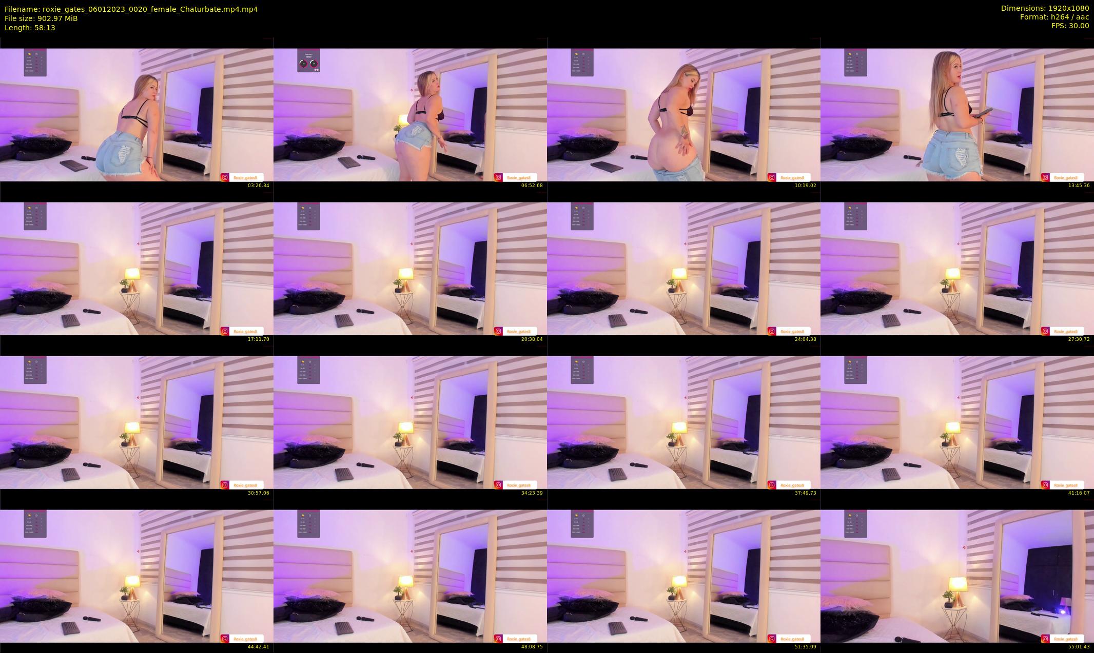 roxie_gates — 59 minute Chaturbate female cam show recording, 1080p, Jan 6, 2023
