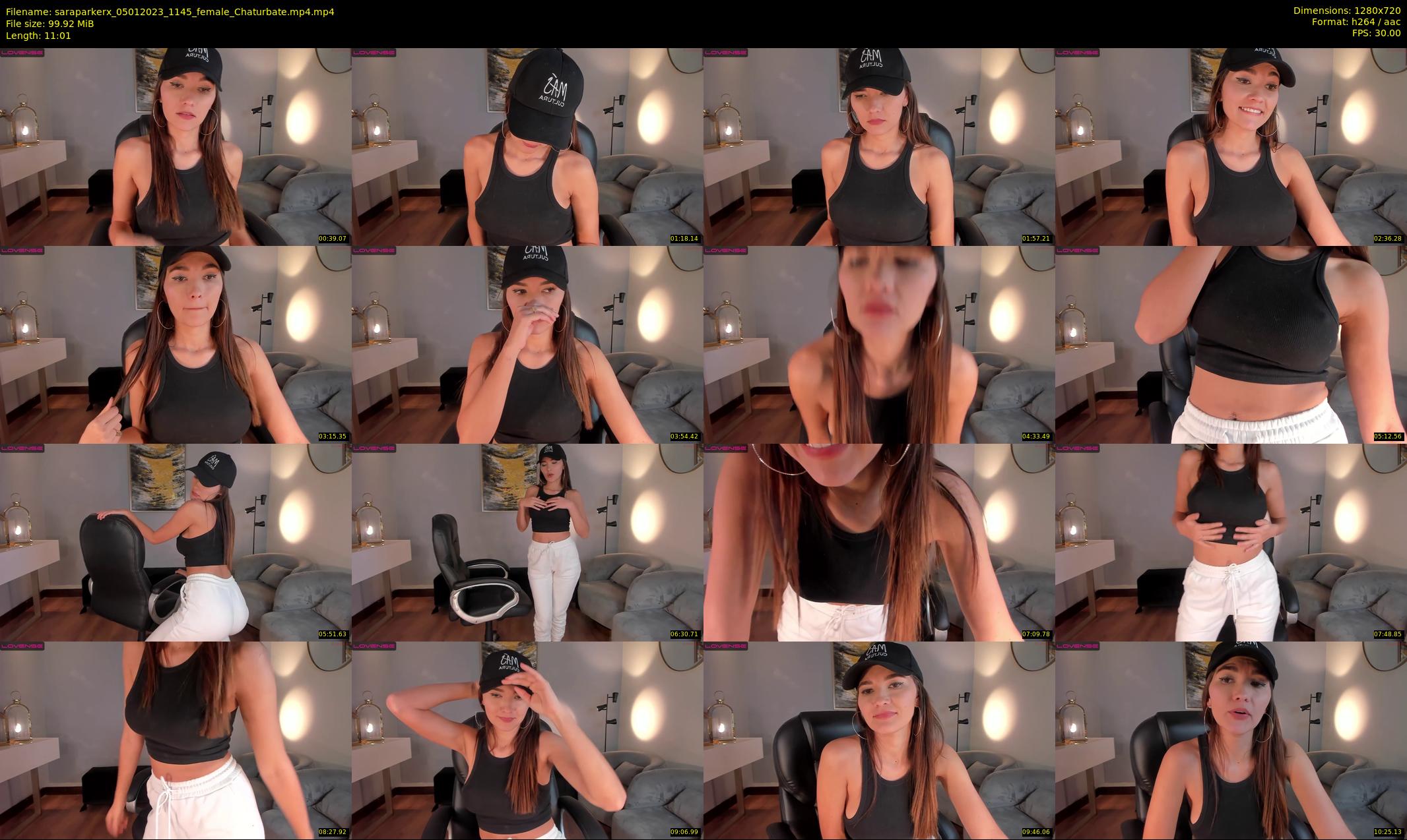 saraparkerx — 12 minute Chaturbate female cam show recording, 720p, Jan 5, 2023
