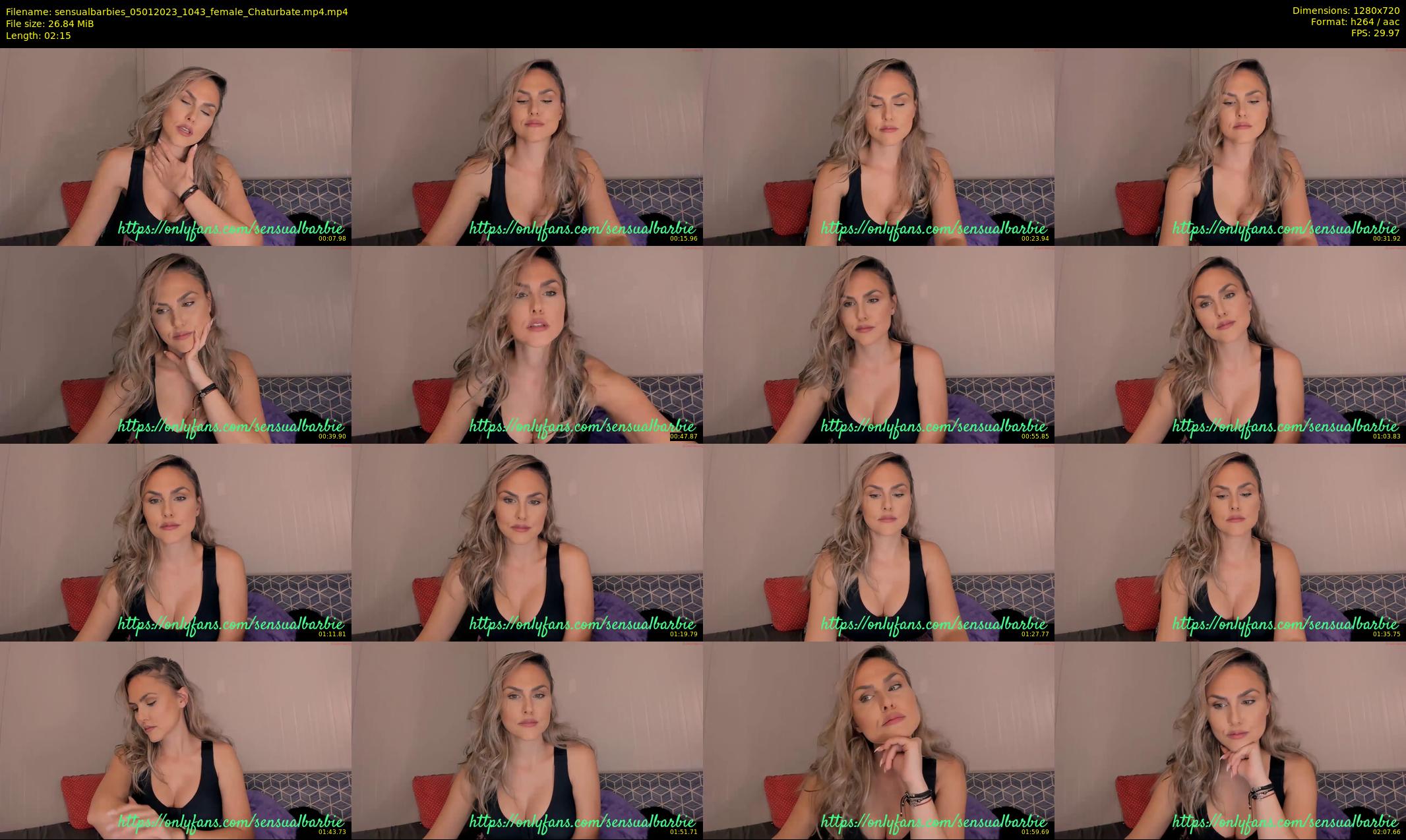 sensualbarbies — 3 minute Chaturbate female cam show recording, 720p, Jan 5, 2023