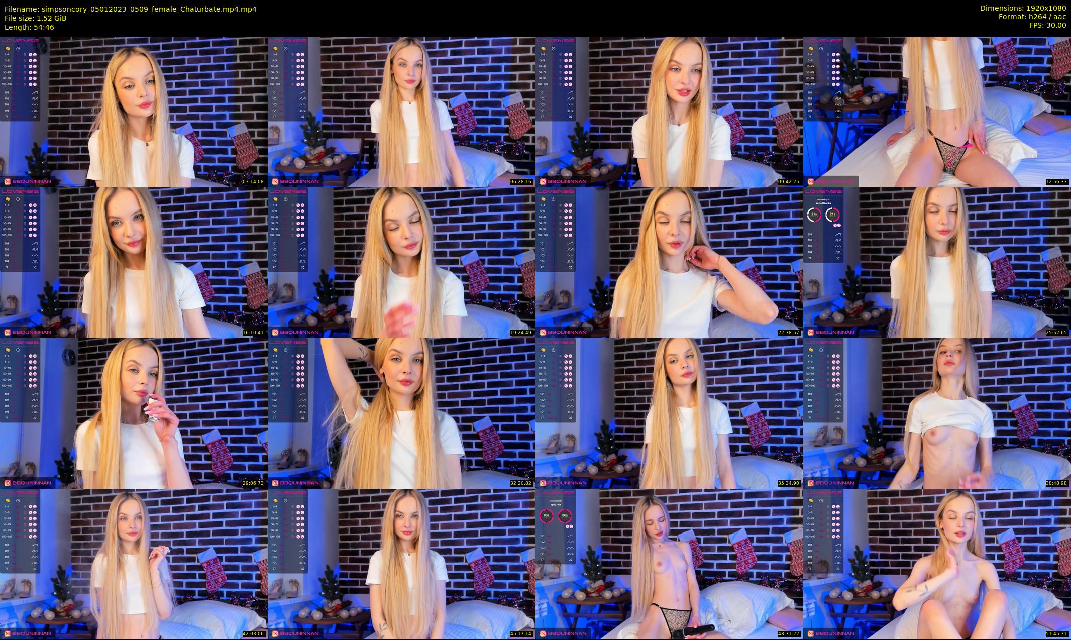 simpsoncory — 55 minute Chaturbate female cam show recording, 1080p, Jan 5, 2023