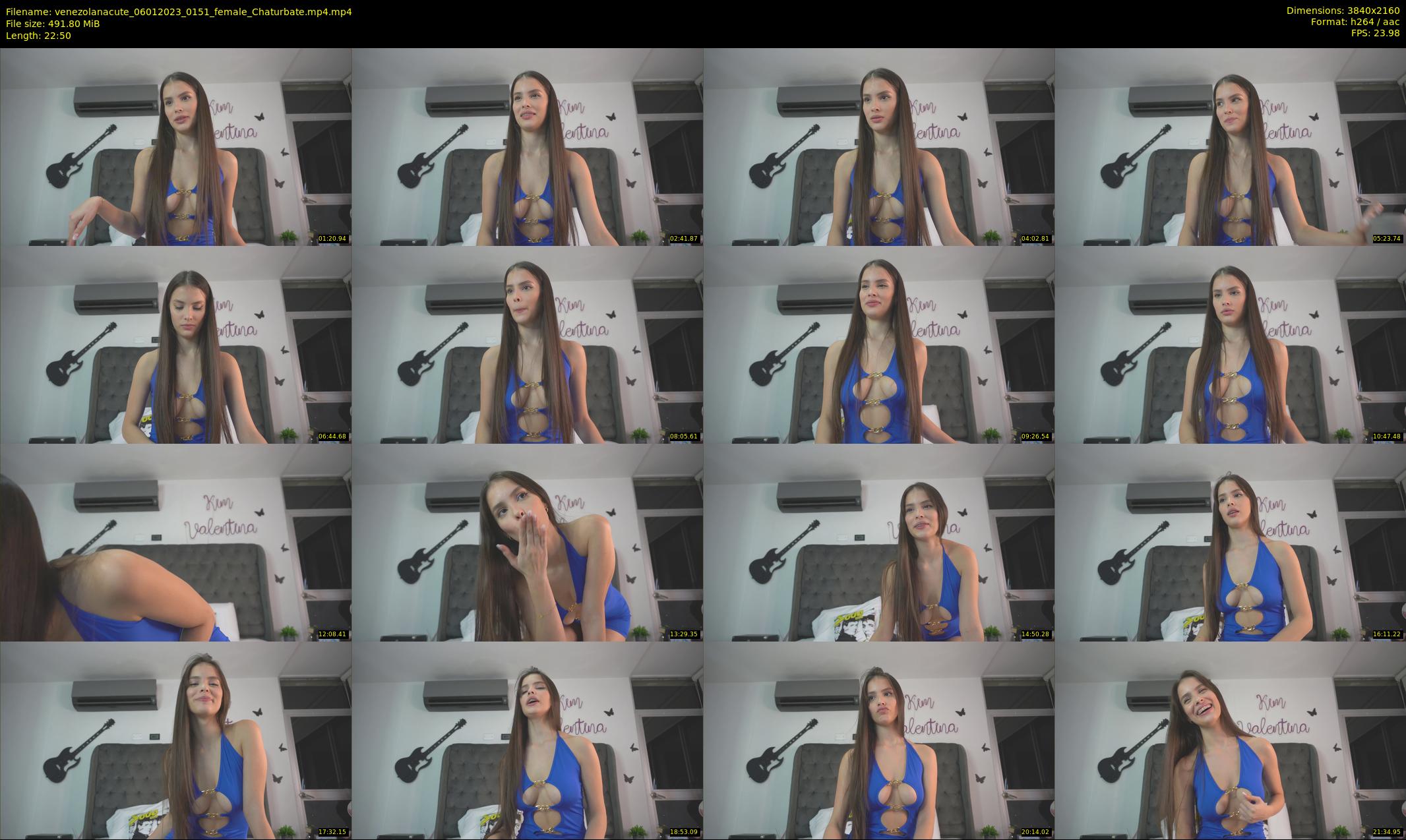 venezolanacute — 23 minute Chaturbate female cam show recording, 4K, Jan 6, 2023