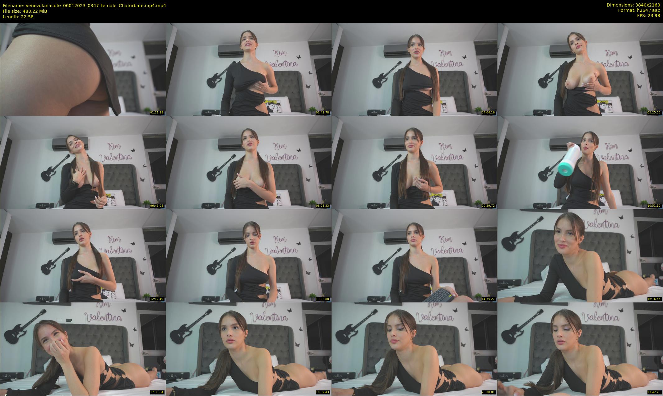 venezolanacute — 23 minute Chaturbate female cam show recording, 4K, Jan 6, 2023