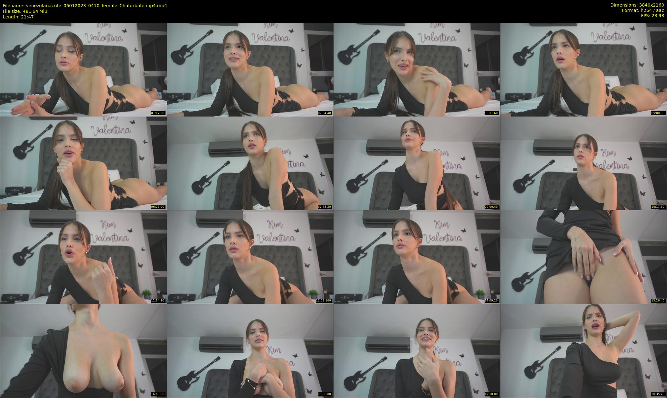 venezolanacute — 22 minute Chaturbate female cam show recording, 4K, Jan 6, 2023