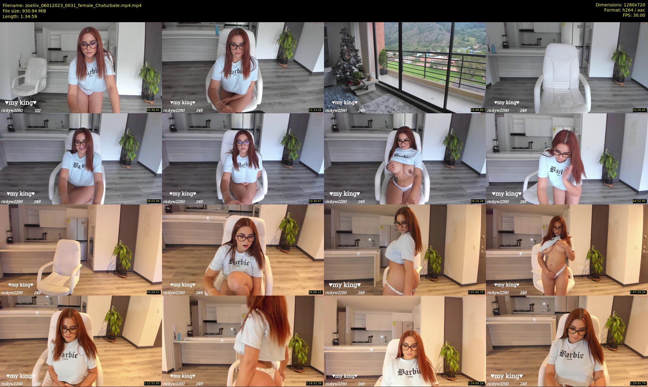 zoeliiv — 95 minute Chaturbate female cam show recording, 720p, Jan 6, 2023