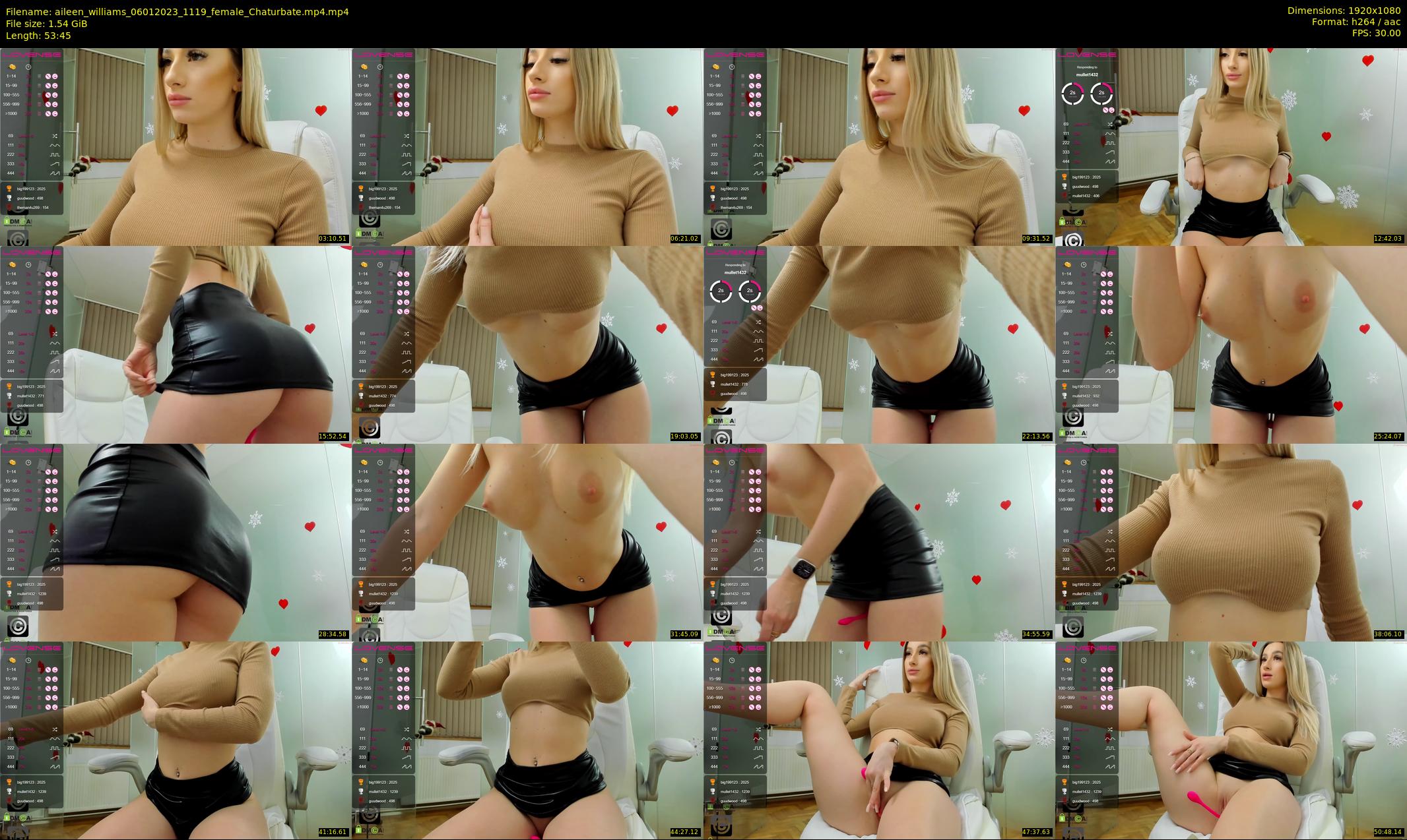 aileen_williams — 54 minute Chaturbate female cam show recording, 1080p, Jan 6, 2023