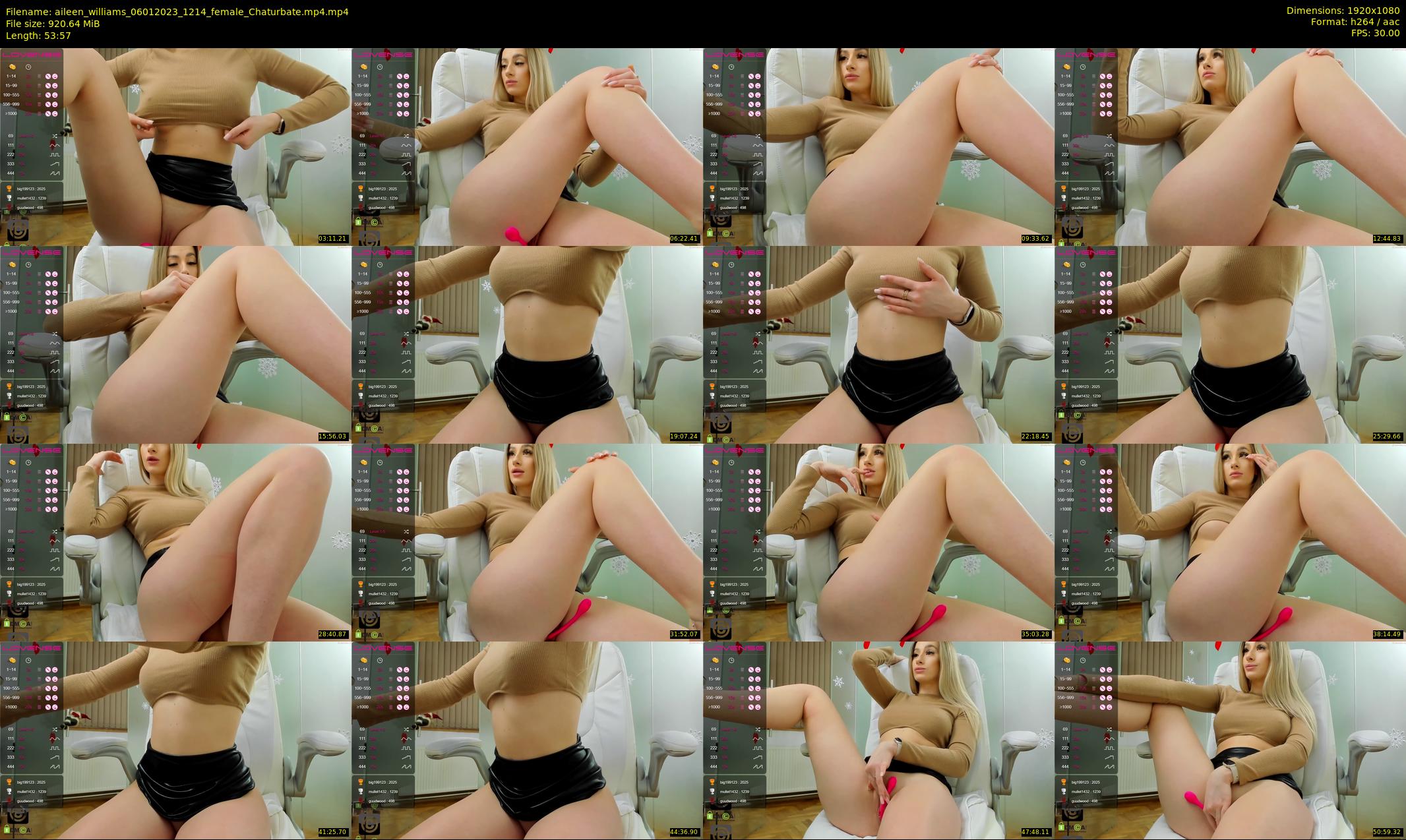 aileen_williams — 54 minute Chaturbate female cam show recording, 1080p, Jan 6, 2023