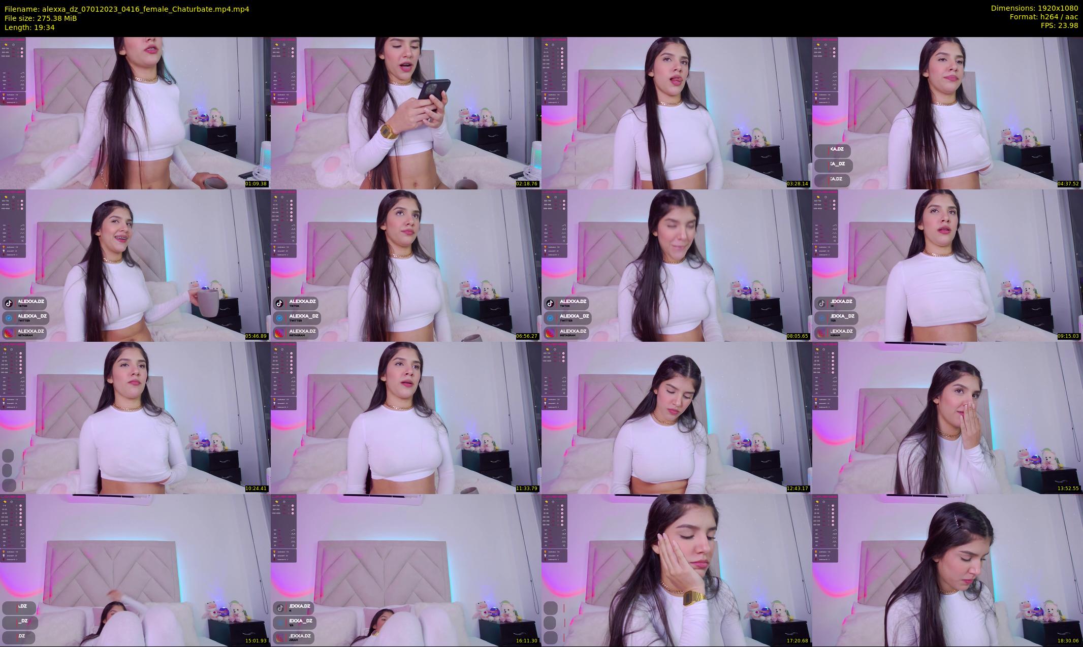 alexxa_dz — 20 minute Chaturbate female cam show recording, 1080p, Jan 7, 2023