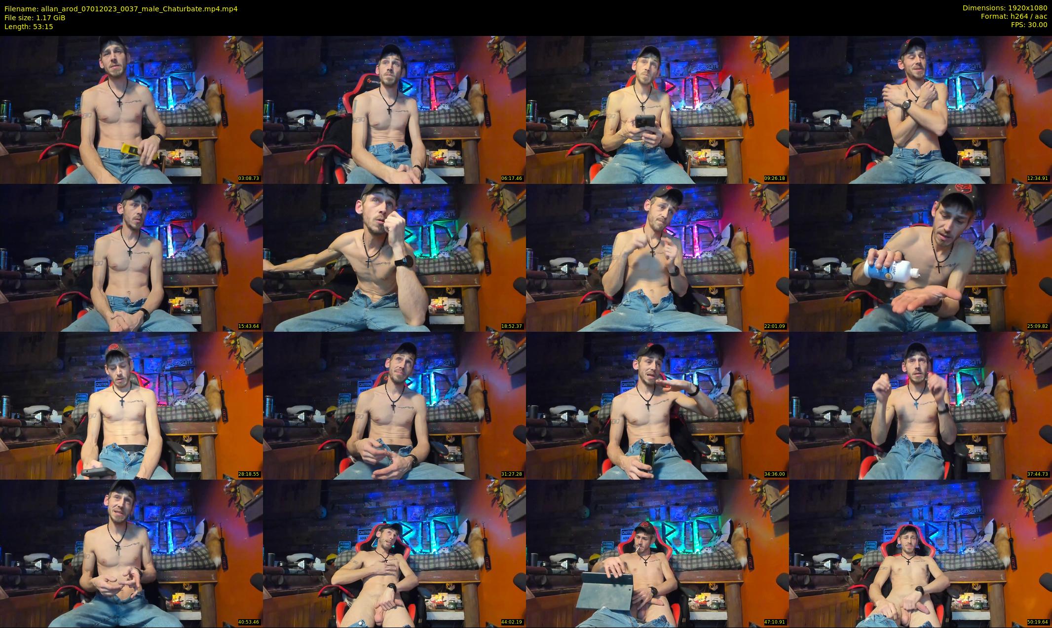allan_arod — 54 minute Chaturbate male cam show recording, 1080p, Jan 7, 2023