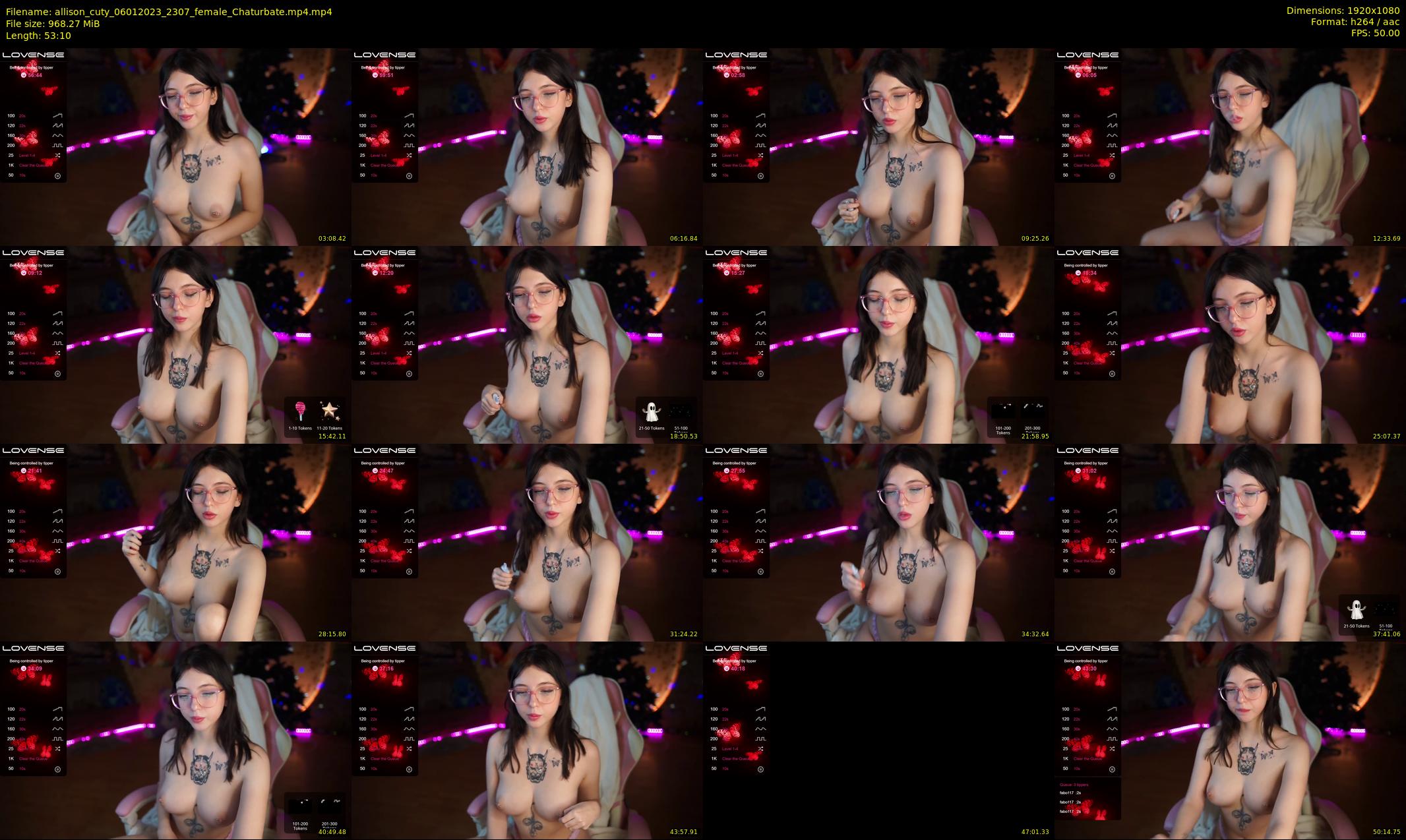 allison_cuty — 54 minute Chaturbate female cam show recording, 1080p, Jan 6, 2023