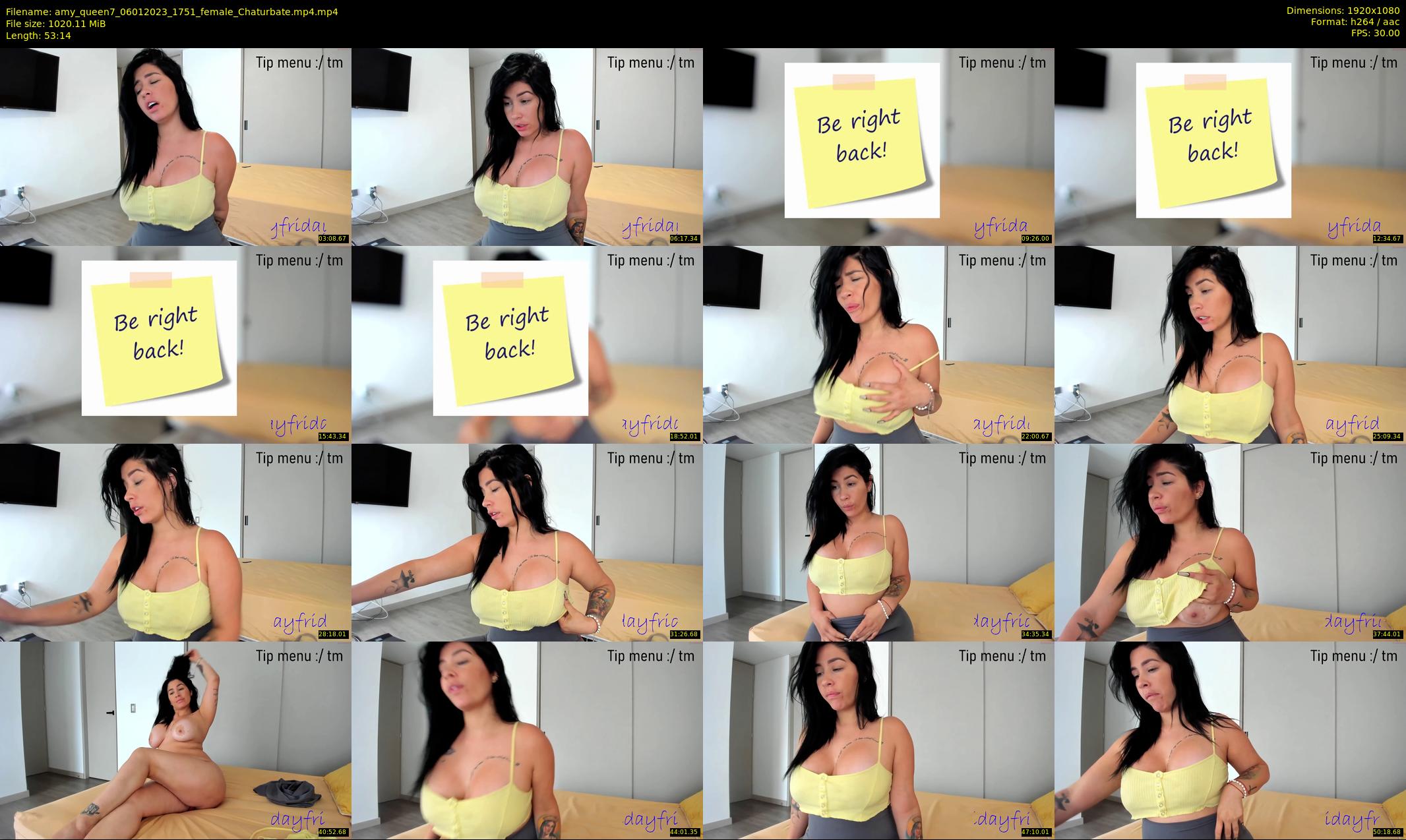 amy_queen7 — 54 minute Chaturbate female cam show recording, 1080p, Jan 6, 2023