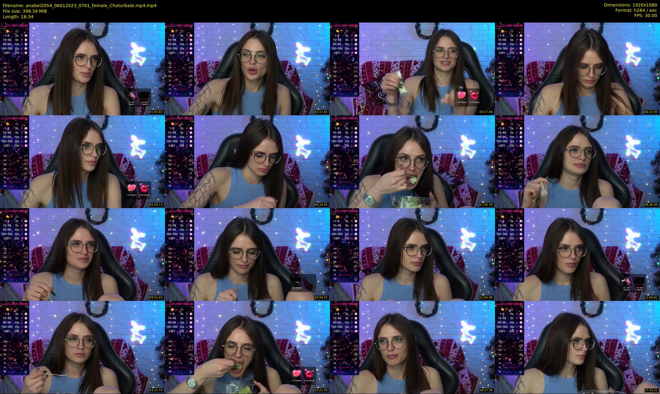 anabel2054 — 19 minute Chaturbate female cam show recording, 1080p, Jan 6, 2023
