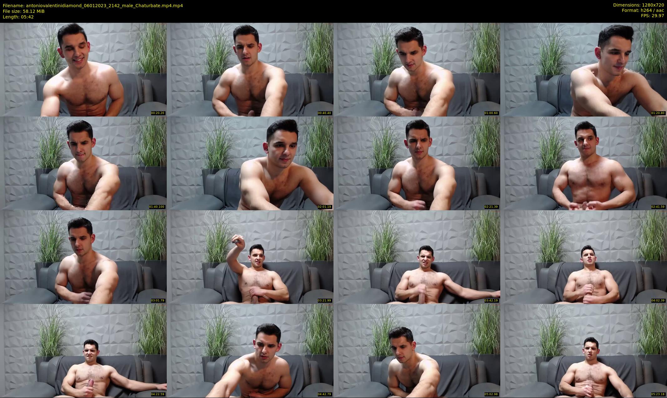 antoniovalentinidiamond — 6 minute Chaturbate male cam show recording, 720p, Jan 6, 2023