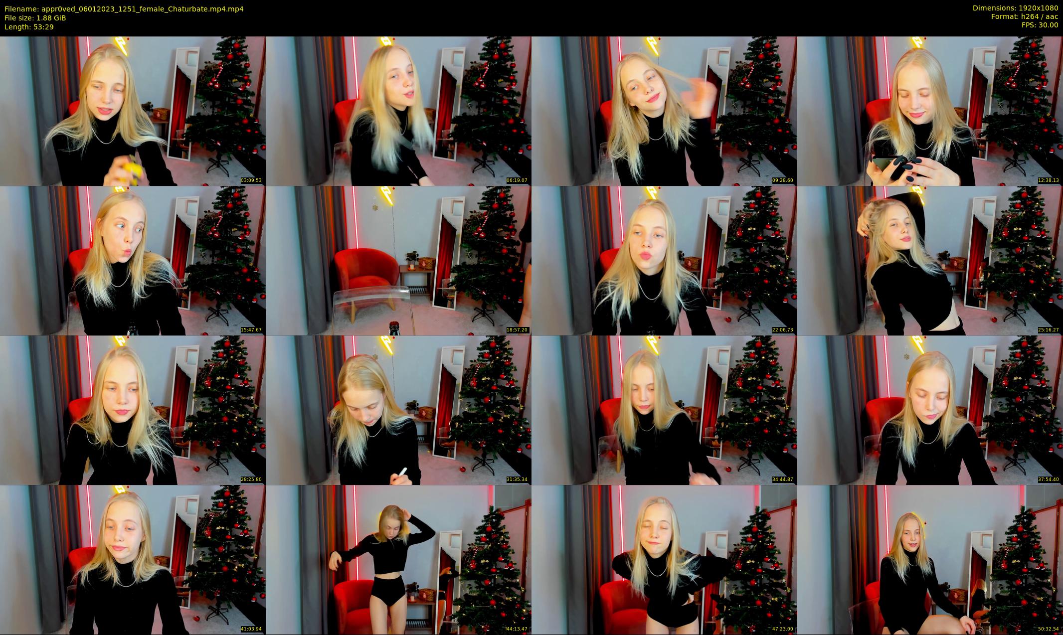 appr0ved — 54 minute Chaturbate female cam show recording, 1080p, Jan 6, 2023