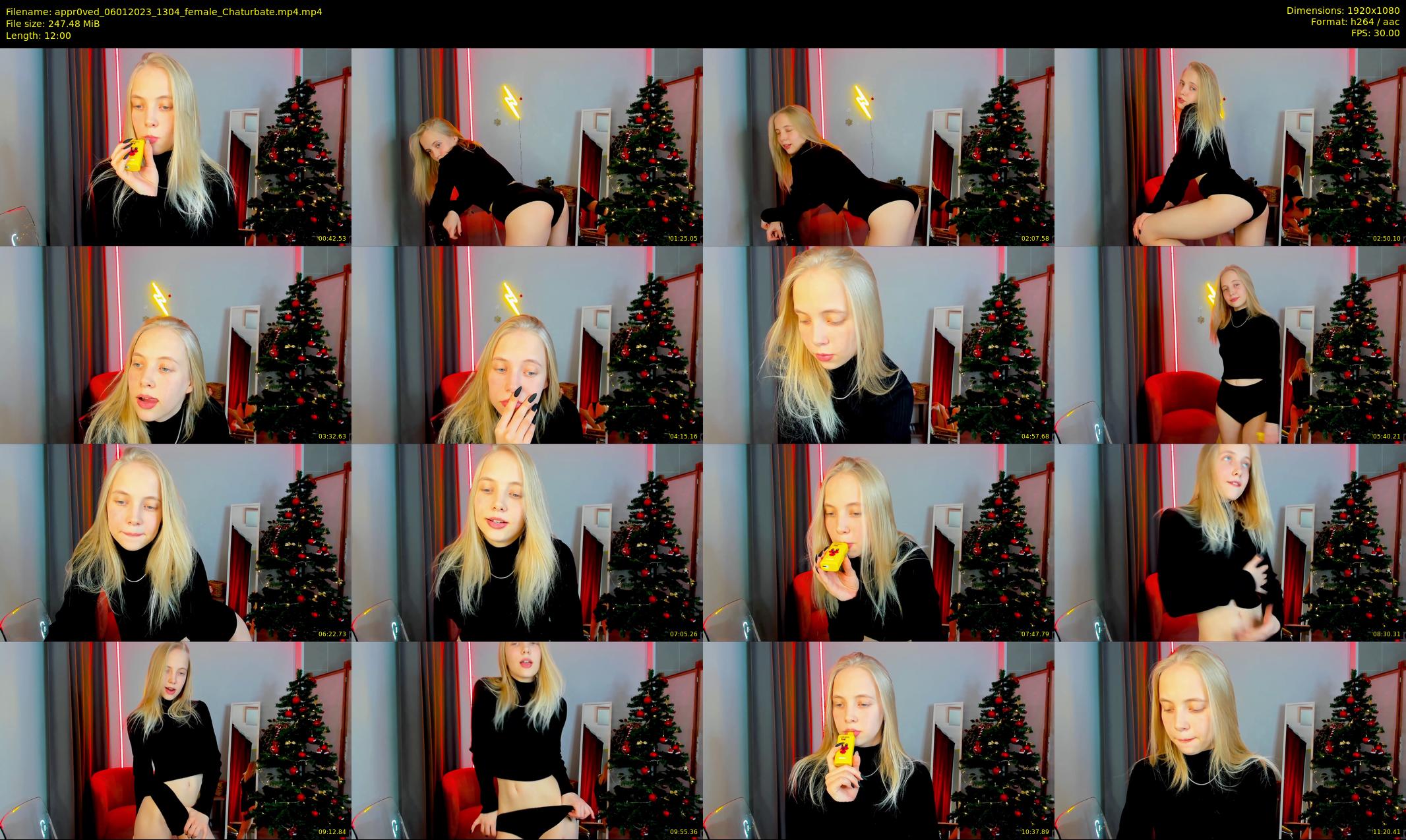 appr0ved — 12 minute Chaturbate female cam show recording, 1080p, Jan 6, 2023