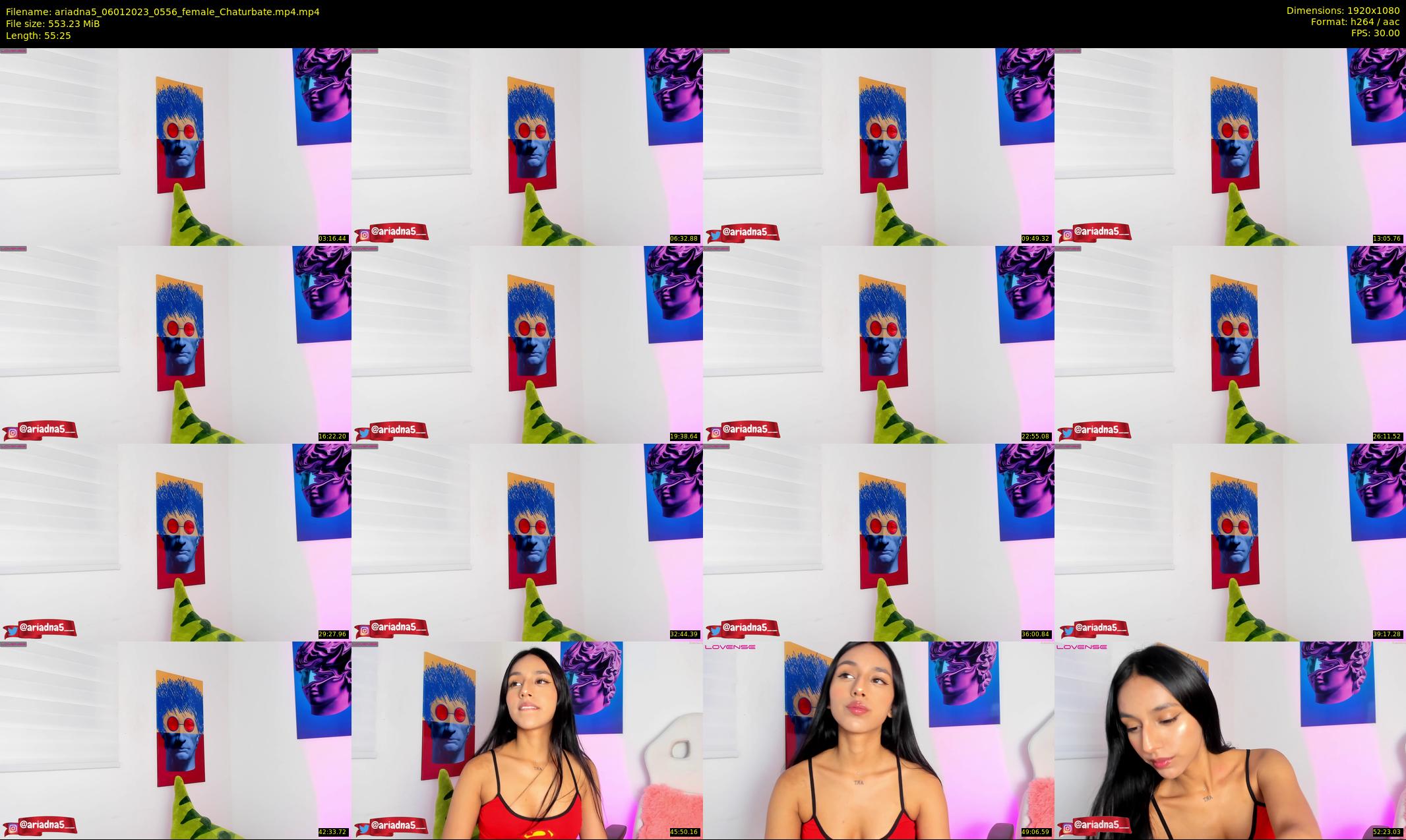 ariadna5 — 56 minute Chaturbate female cam show recording, 1080p, Jan 6, 2023
