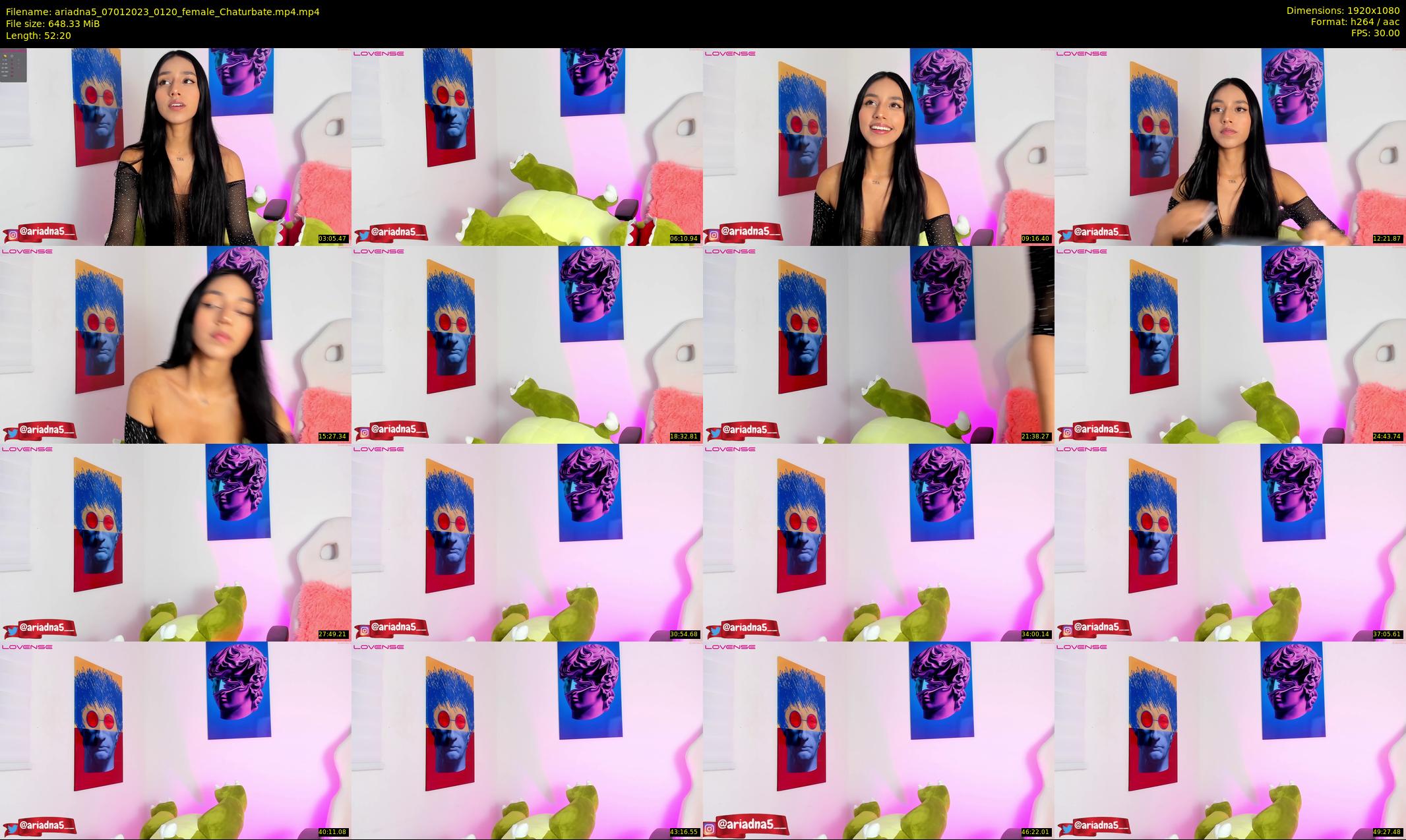 ariadna5 — 53 minute Chaturbate female cam show recording, 1080p, Jan 7, 2023