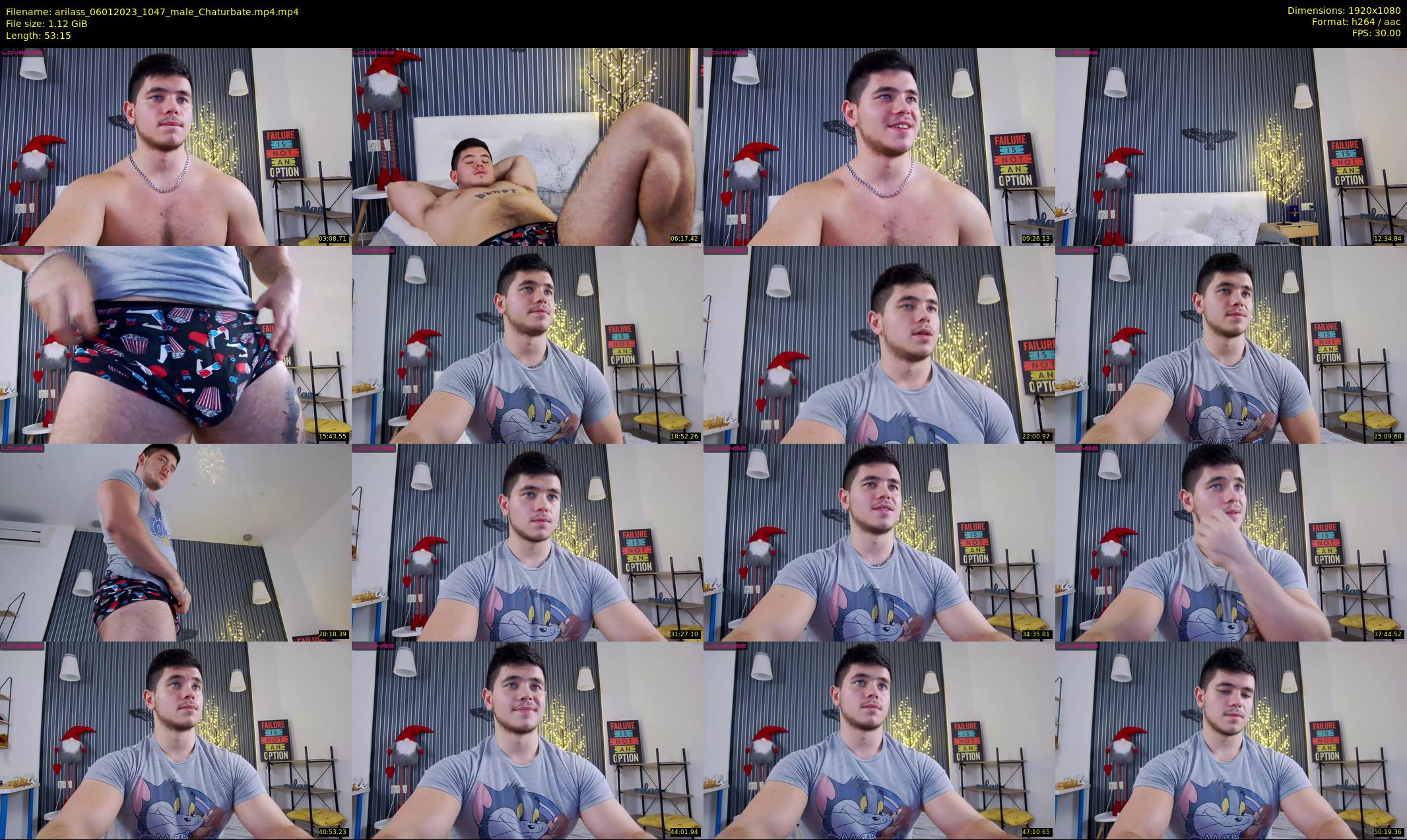 arilass — 54 minute Chaturbate male cam show recording, 1080p, Jan 6, 2023