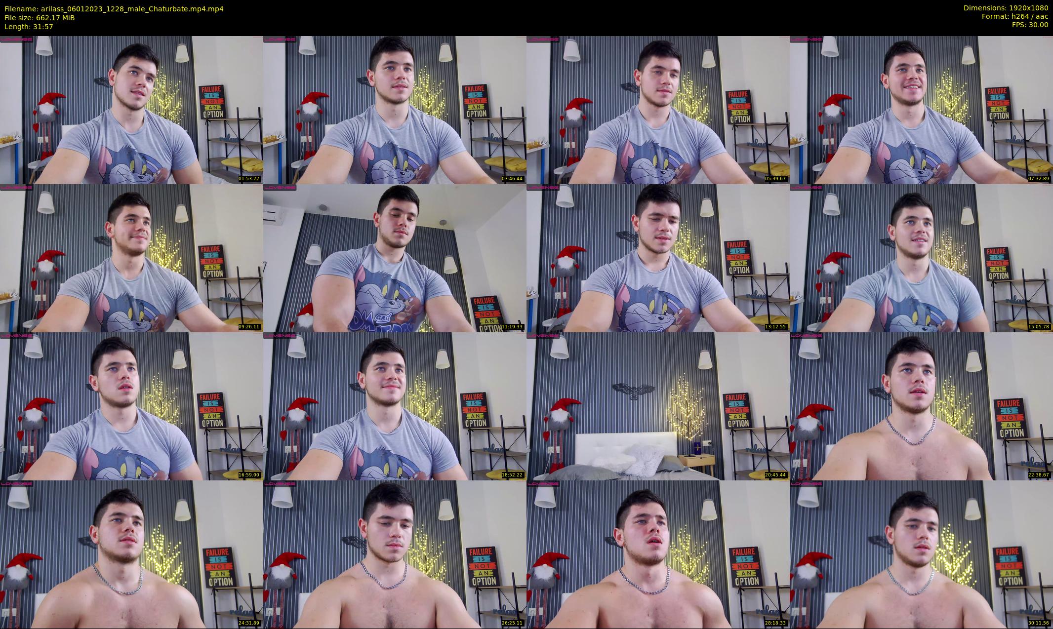 arilass — 32 minute Chaturbate male cam show recording, 1080p, Jan 6, 2023
