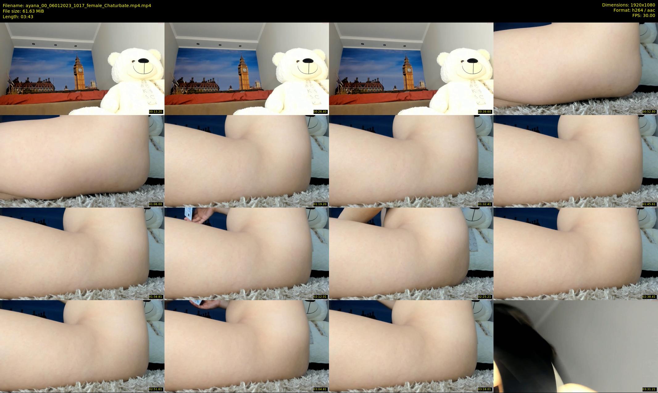 ayana_00 — 4 minute Chaturbate female cam show recording, 1080p, Jan 6, 2023