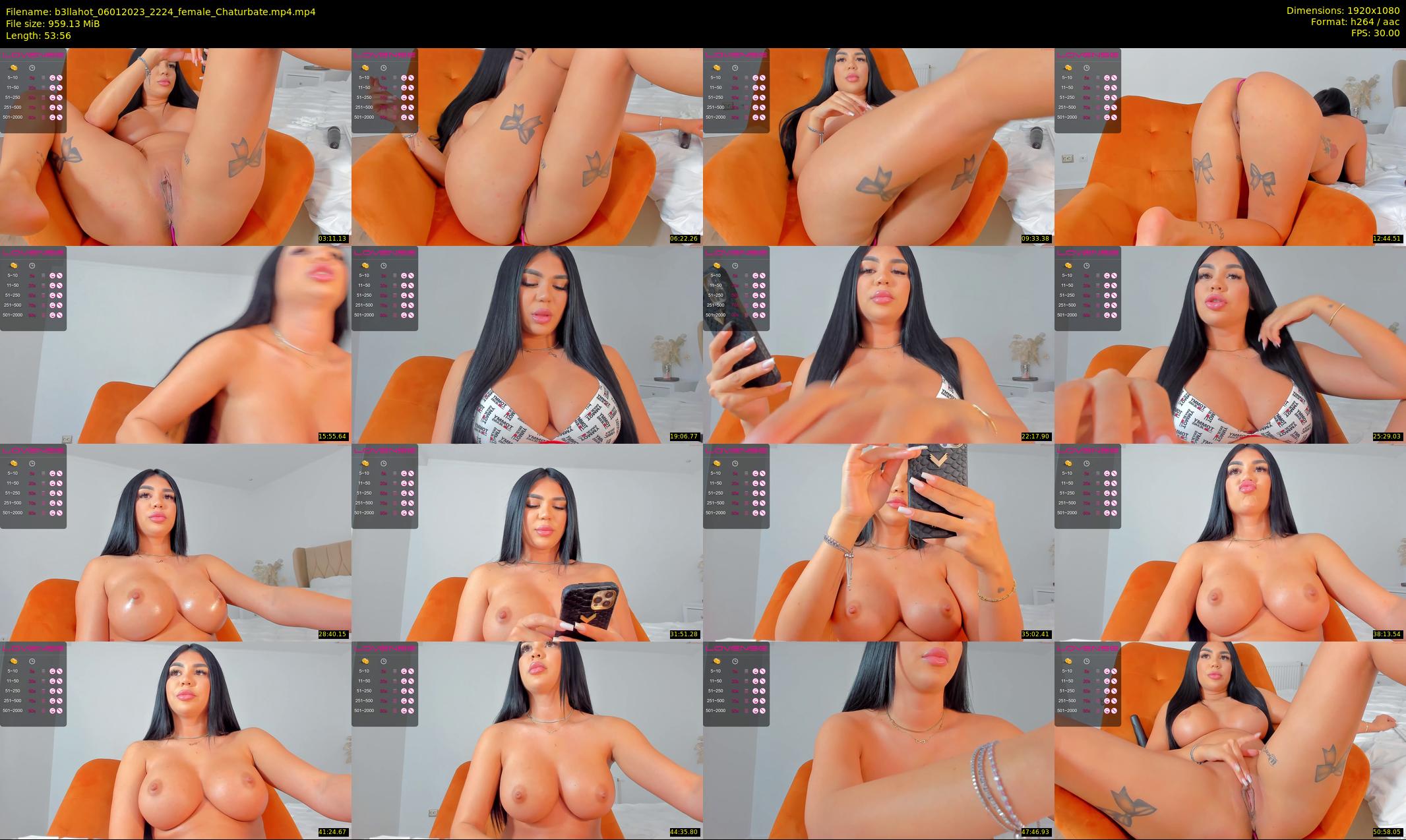 b3llahot — 54 minute Chaturbate female cam show recording, 1080p, Jan 6, 2023
