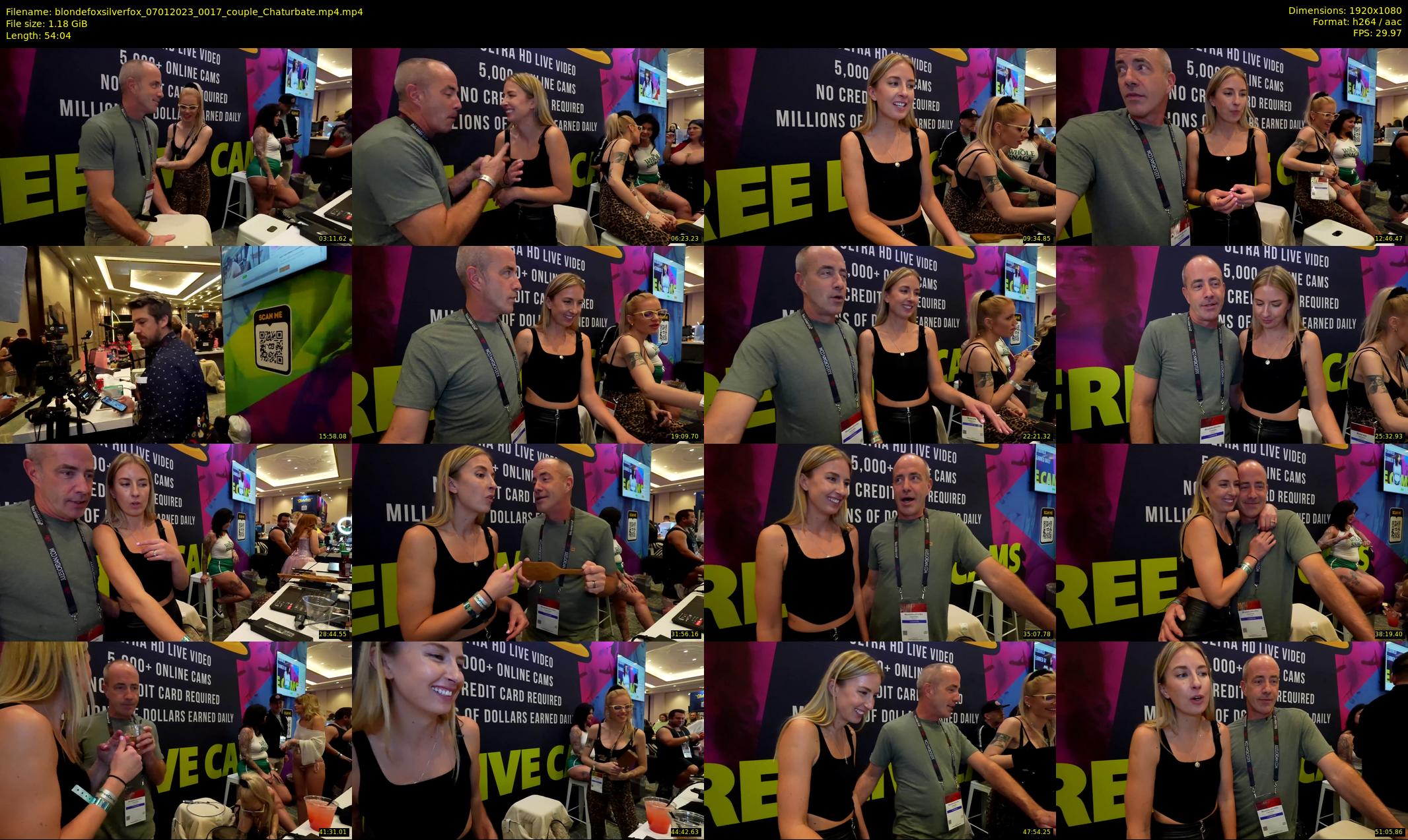 blondefoxsilverfox — 55 minute Chaturbate couple cam show recording, 1080p, Jan 7, 2023
