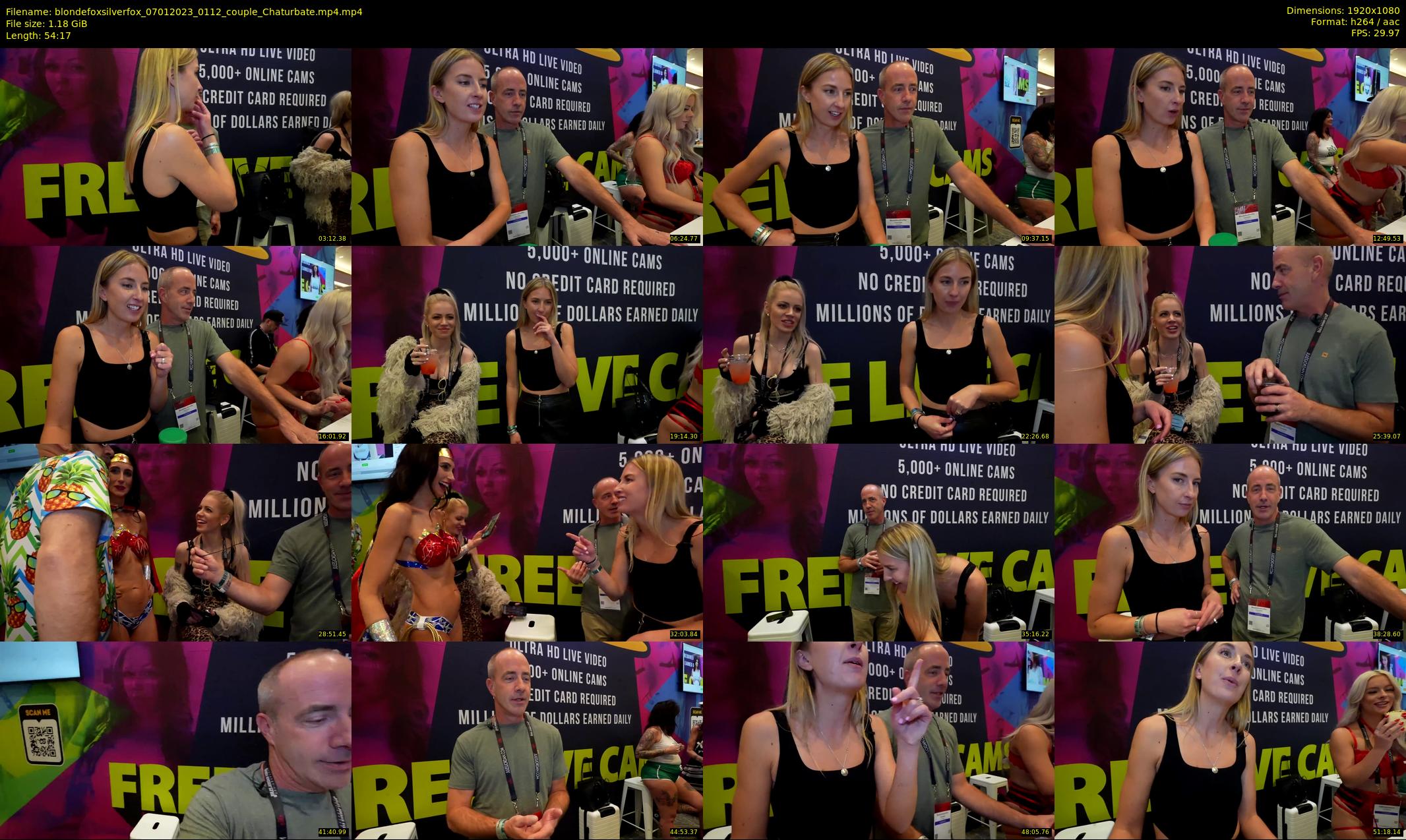 blondefoxsilverfox — 55 minute Chaturbate couple cam show recording, 1080p, Jan 7, 2023