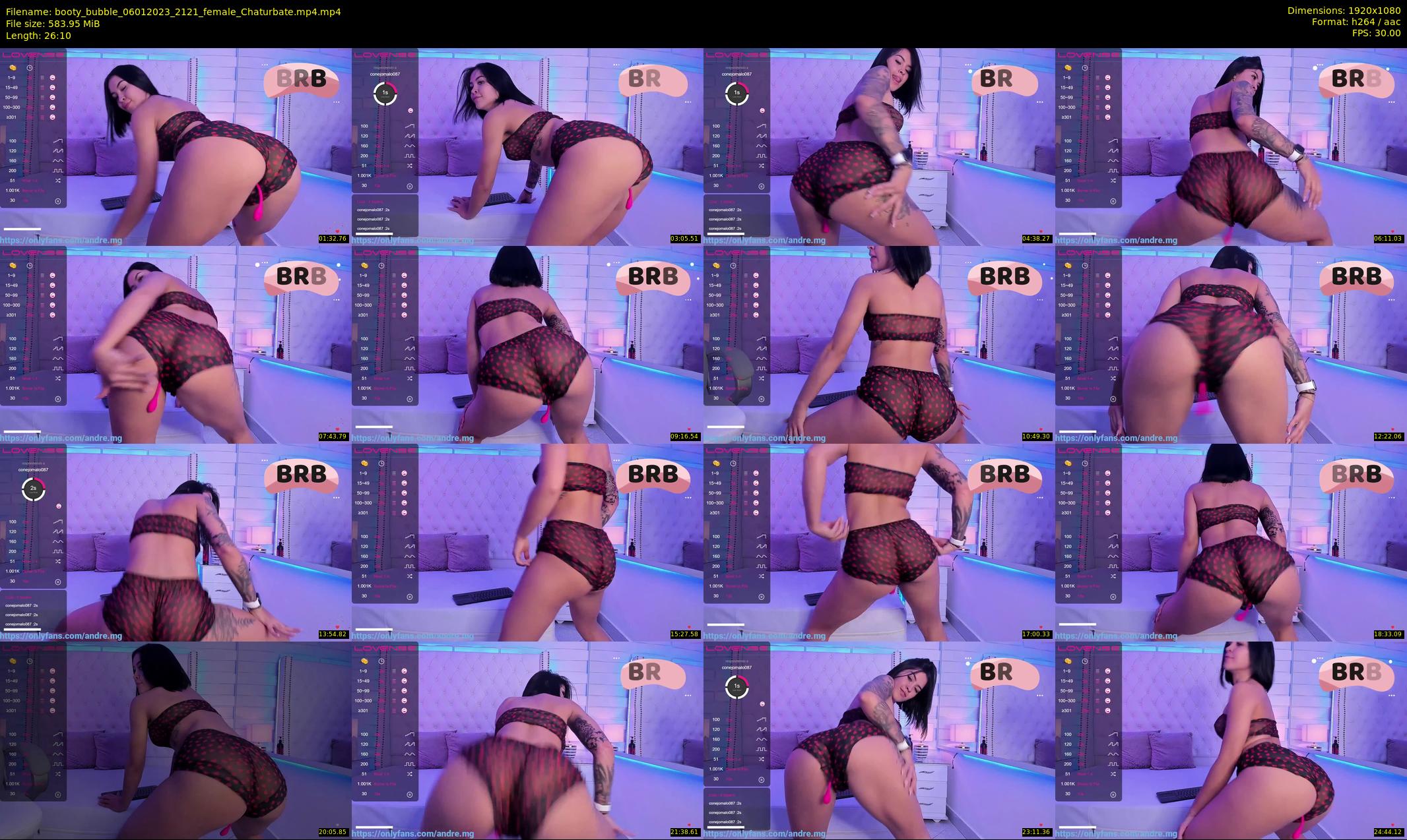 booty_bubble — 27 minute Chaturbate female cam show recording, 1080p, Jan 6, 2023