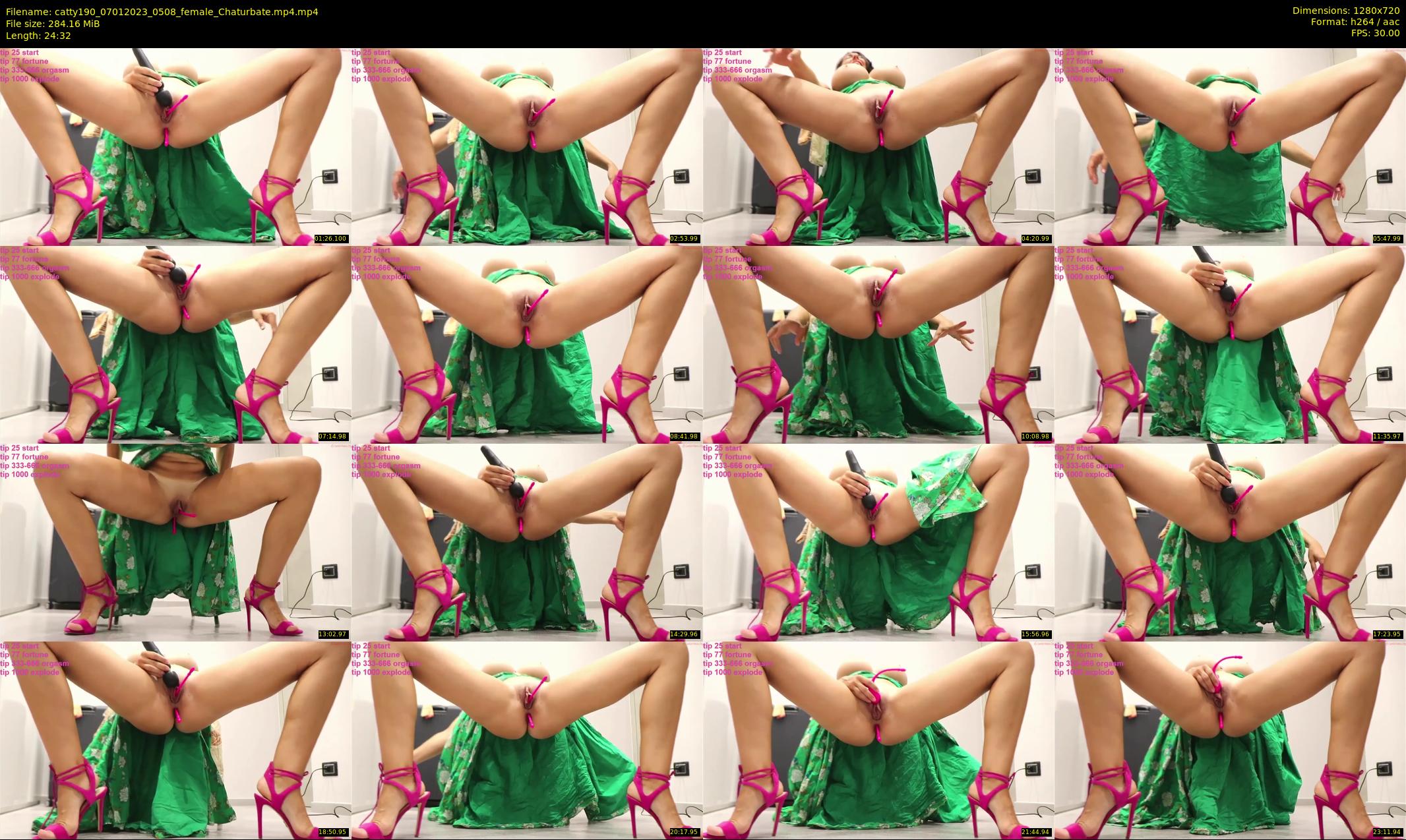 catty190 — 25 minute Chaturbate female cam show recording, 720p, Jan 7, 2023