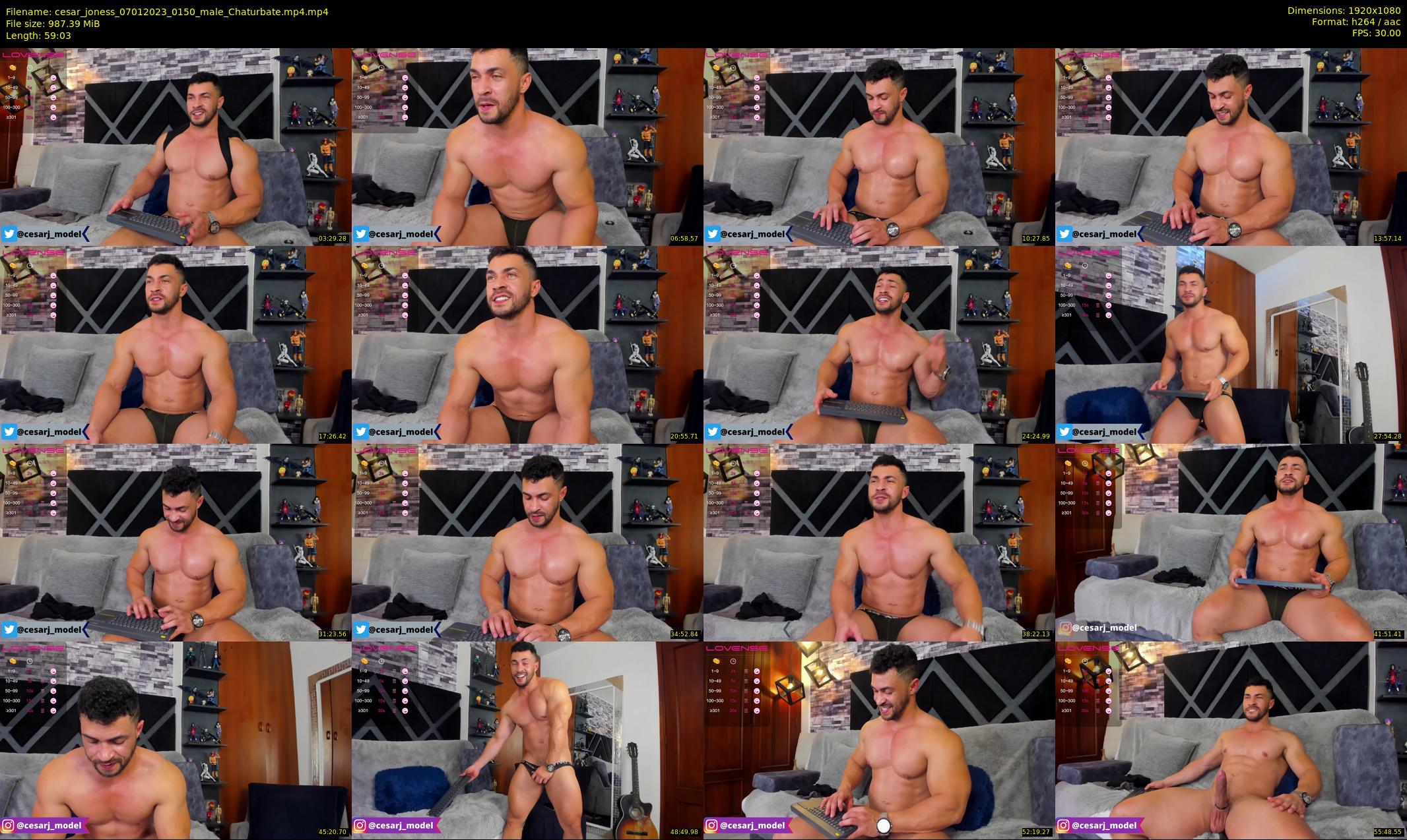 cesar_joness — 60 minute Chaturbate male cam show recording, 1080p, Jan 7, 2023
