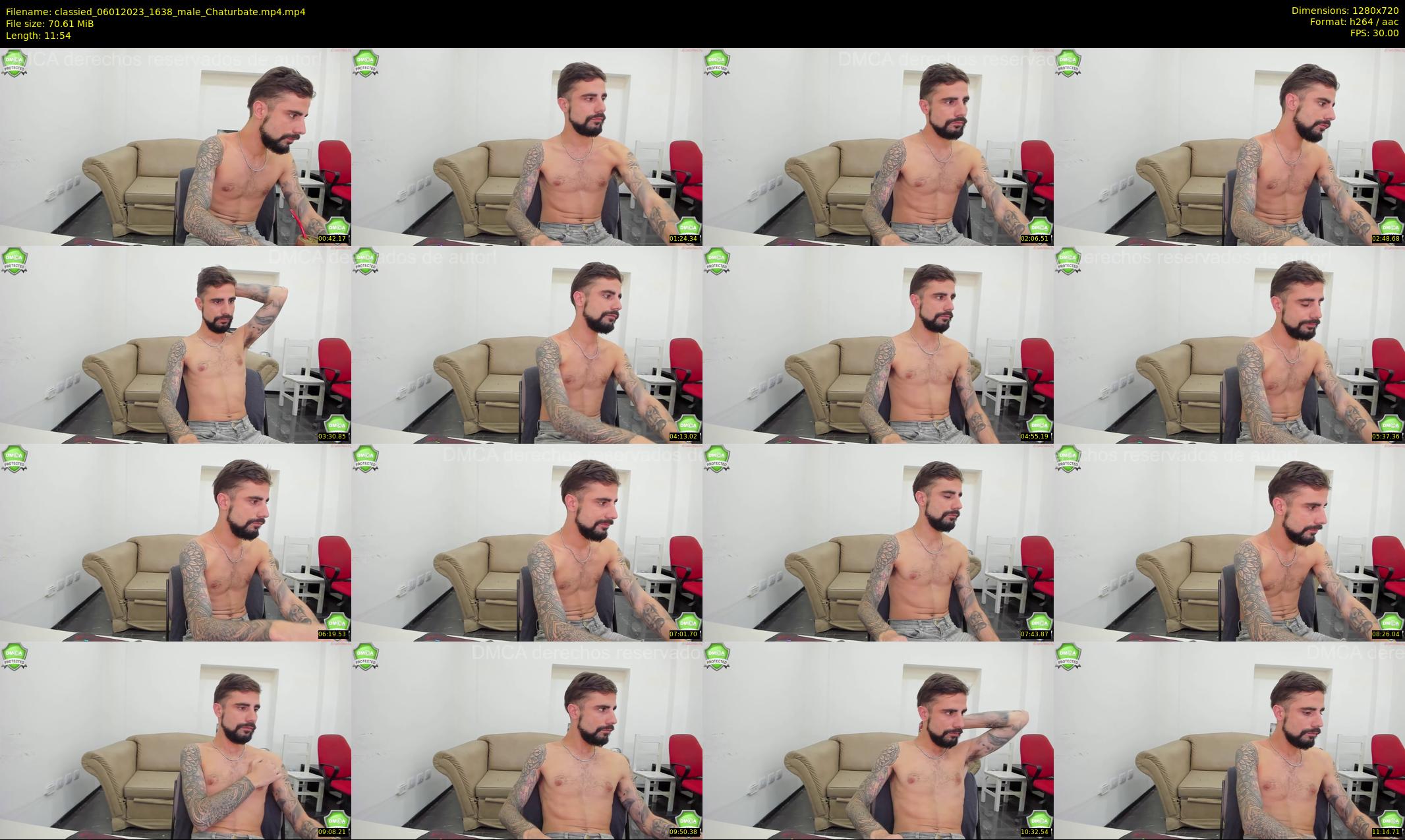 classied — 12 minute Chaturbate male cam show recording, 720p, Jan 6, 2023