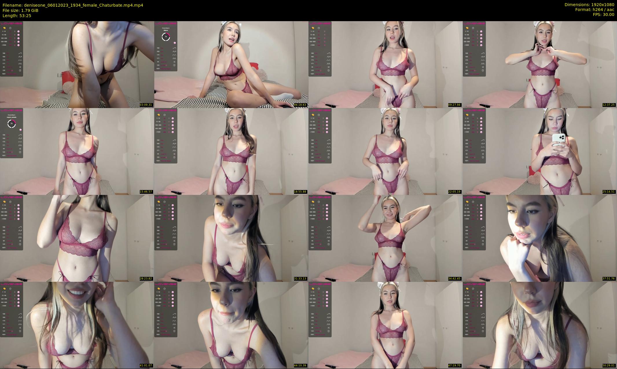 deniseone — 54 minute Chaturbate female cam show recording, 1080p, Jan 6, 2023