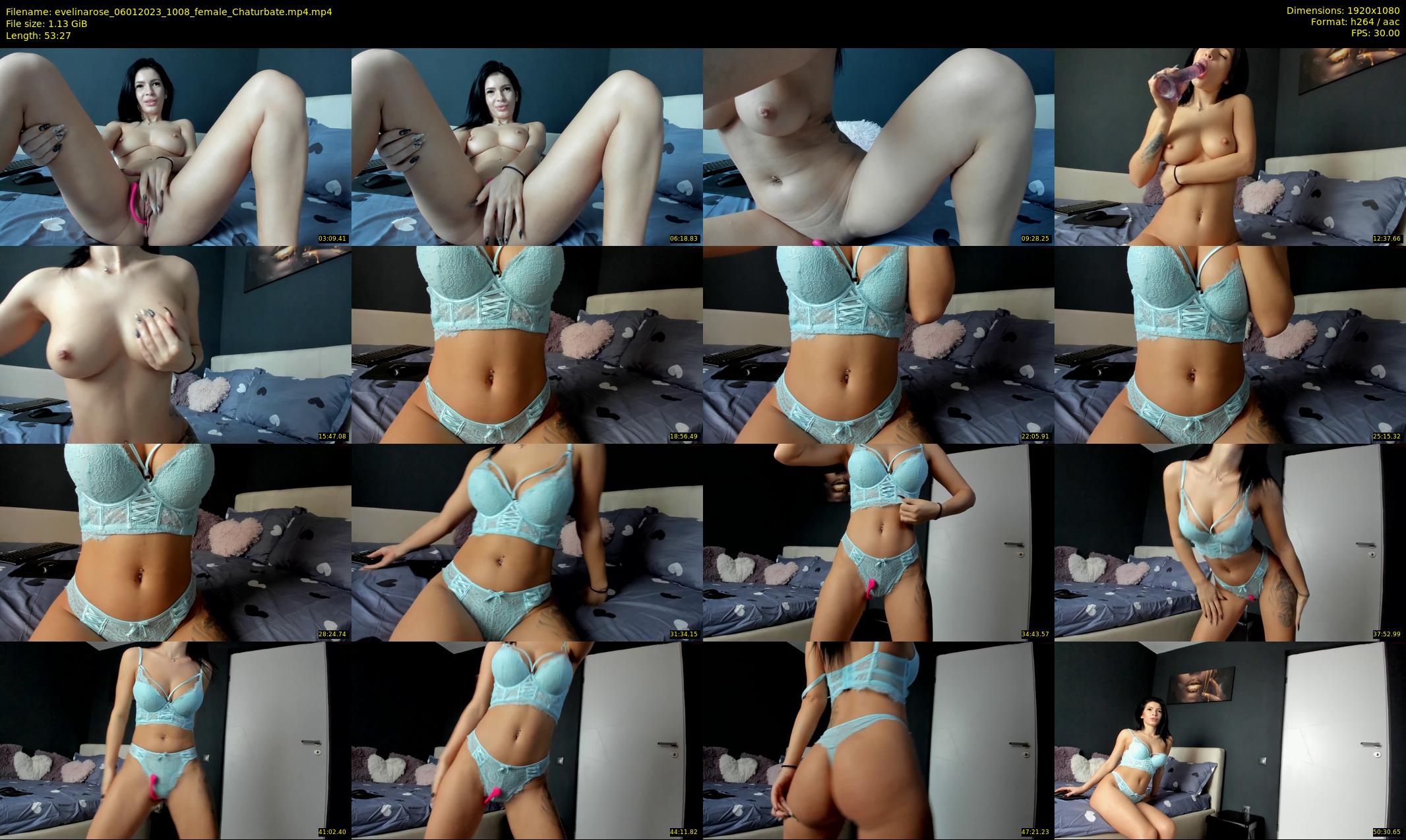 evelinarose — 54 minute Chaturbate female cam show recording, 1080p, Jan 6, 2023