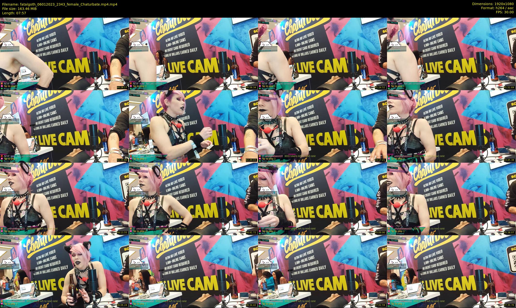 fatalgoth — 8 minute Chaturbate couple cam show recording, 1080p, Jan 6, 2023