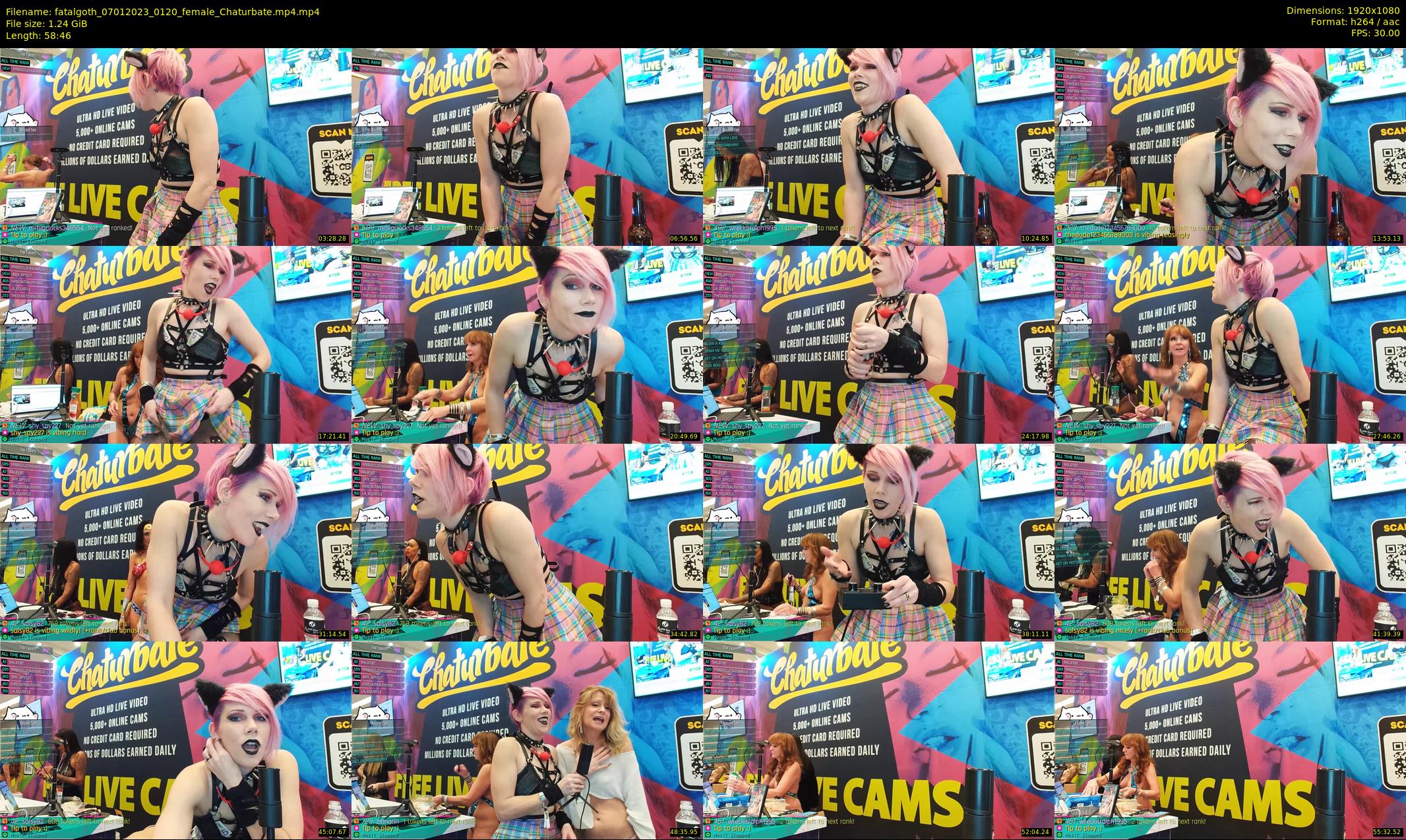 fatalgoth — 59 minute Chaturbate couple cam show recording, 1080p, Jan 7, 2023
