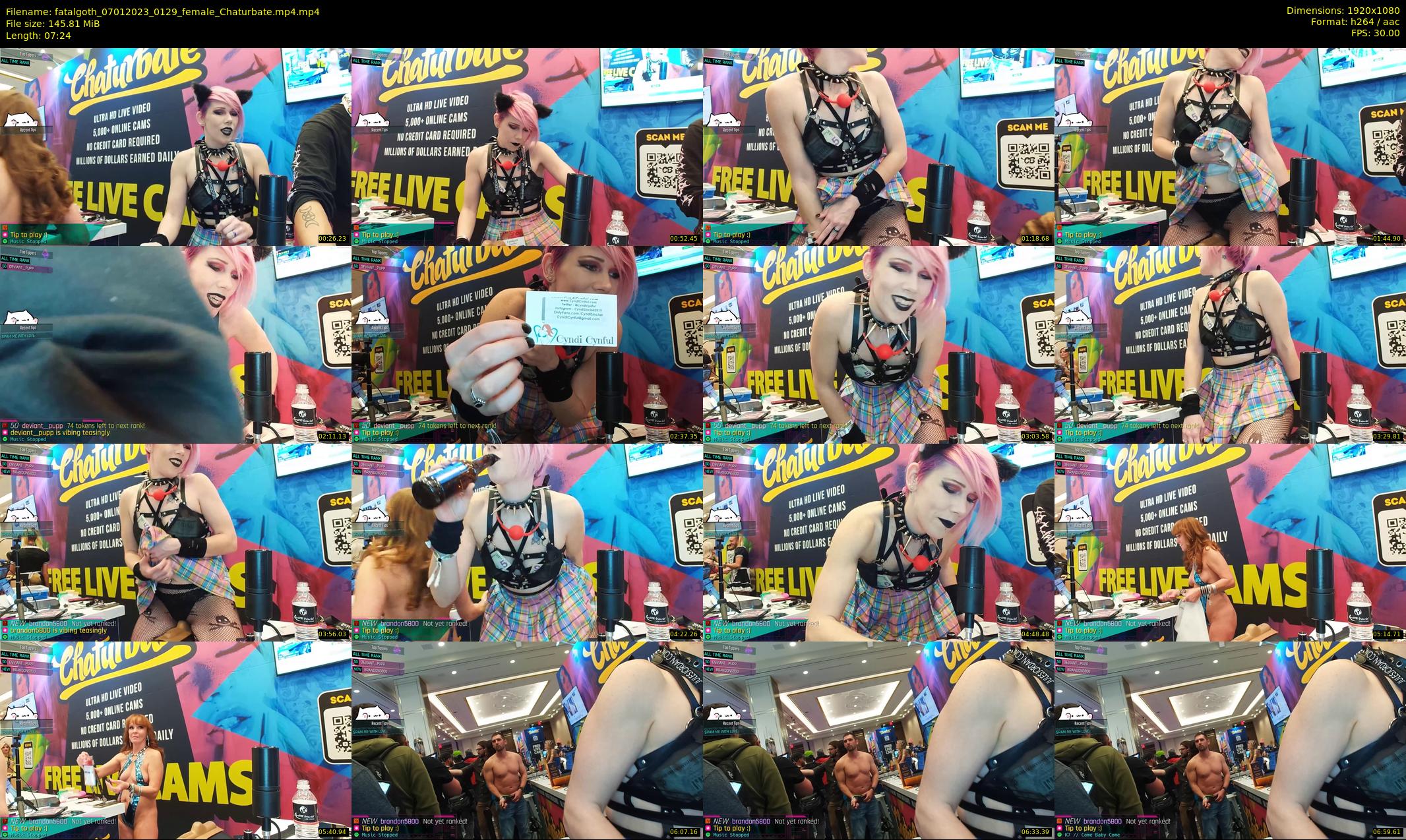 fatalgoth — 8 minute Chaturbate couple cam show recording, 1080p, Jan 7, 2023