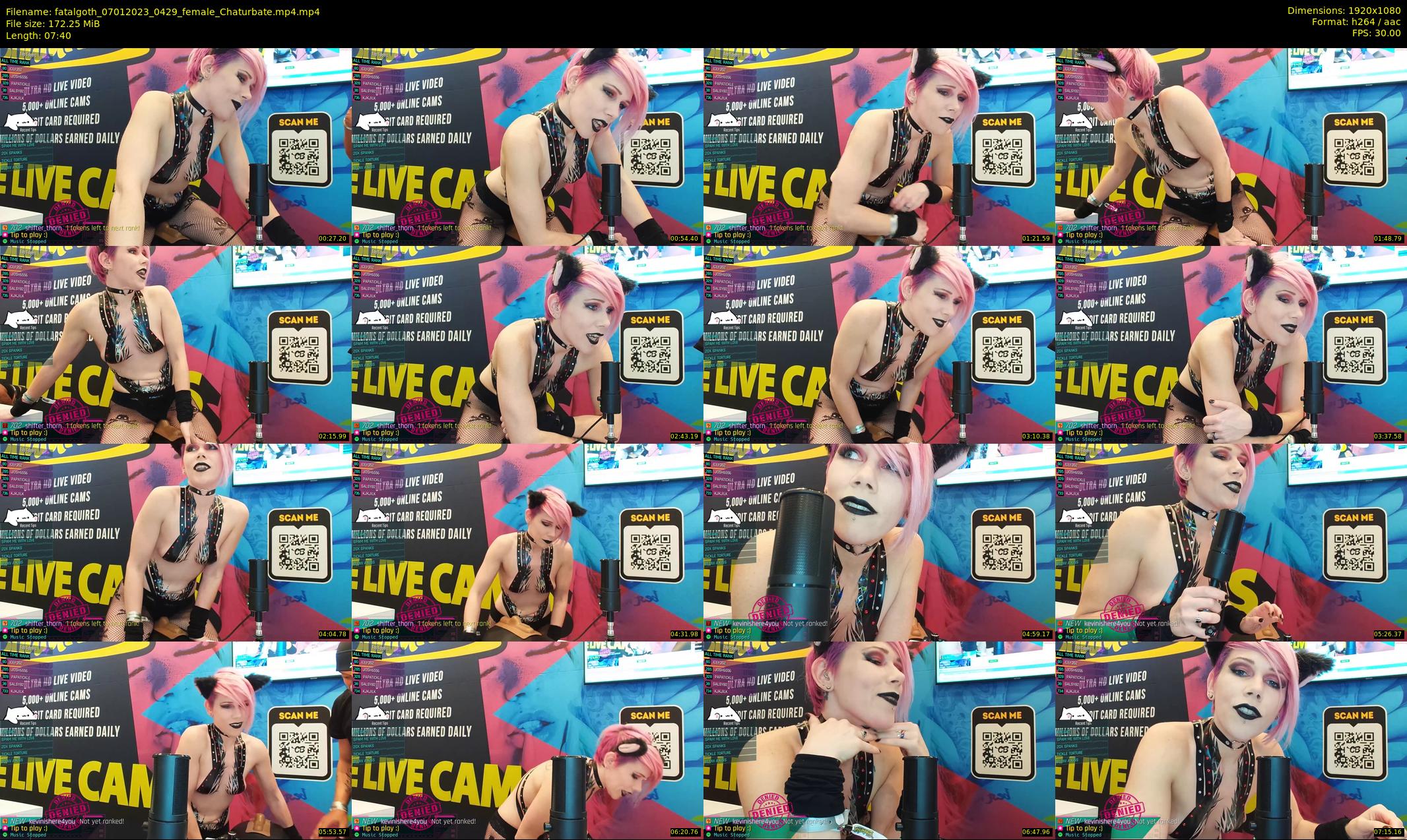 fatalgoth — 8 minute Chaturbate couple cam show recording, 1080p, Jan 7, 2023