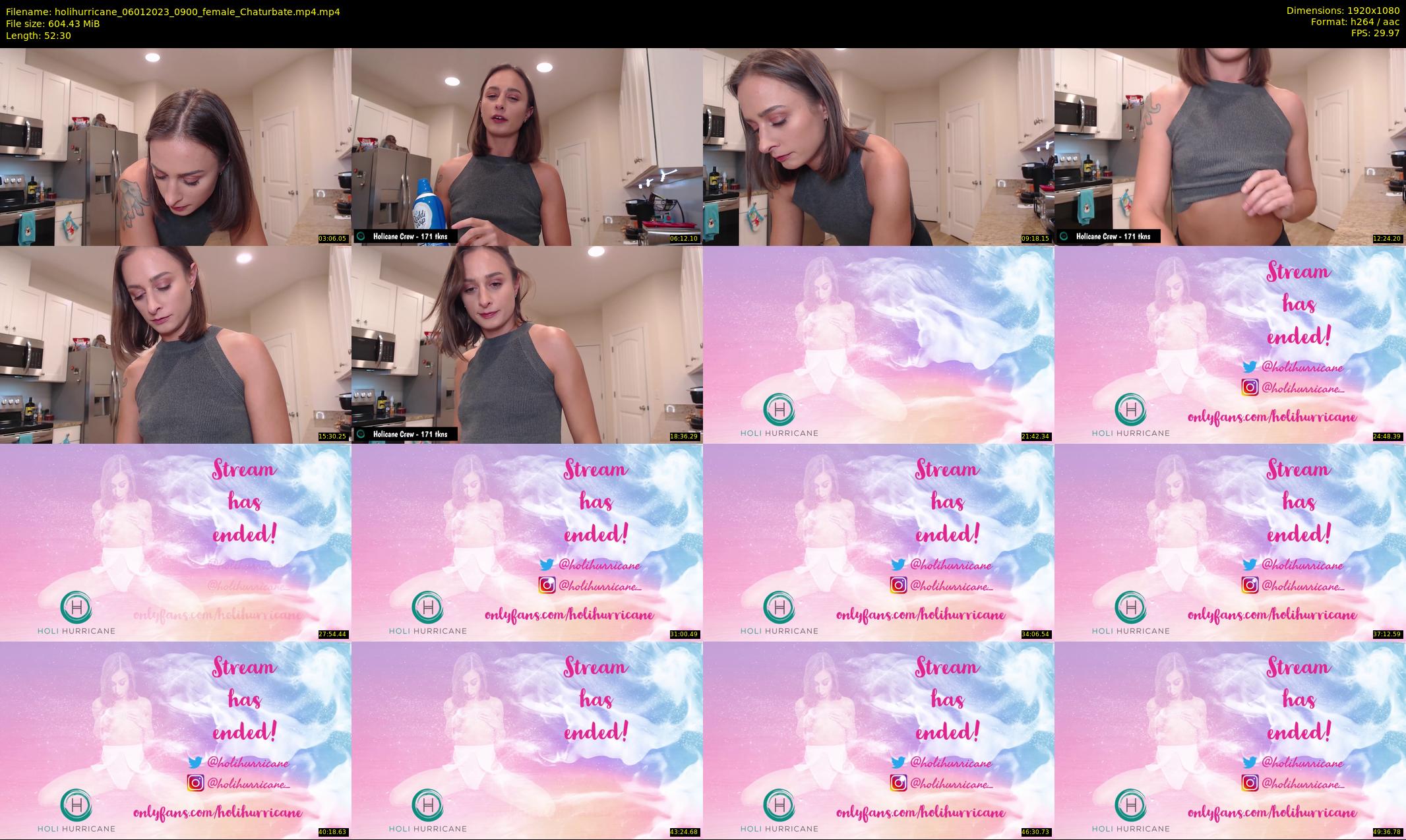holihurricane — 53 minute Chaturbate female cam show recording, 1080p, Jan 6, 2023