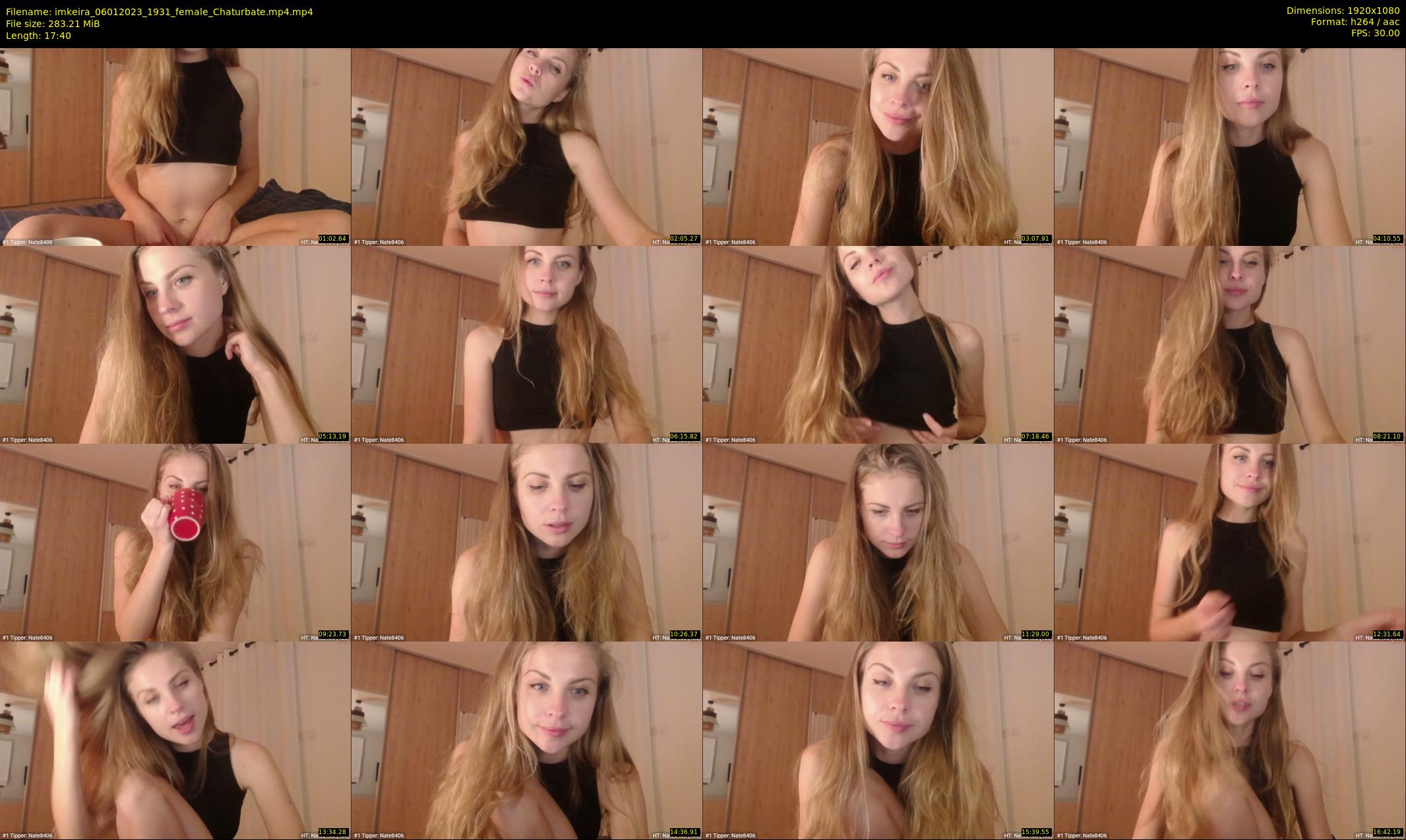 imkeira — 18 minute Chaturbate female cam show recording, 1080p, Jan 6, 2023
