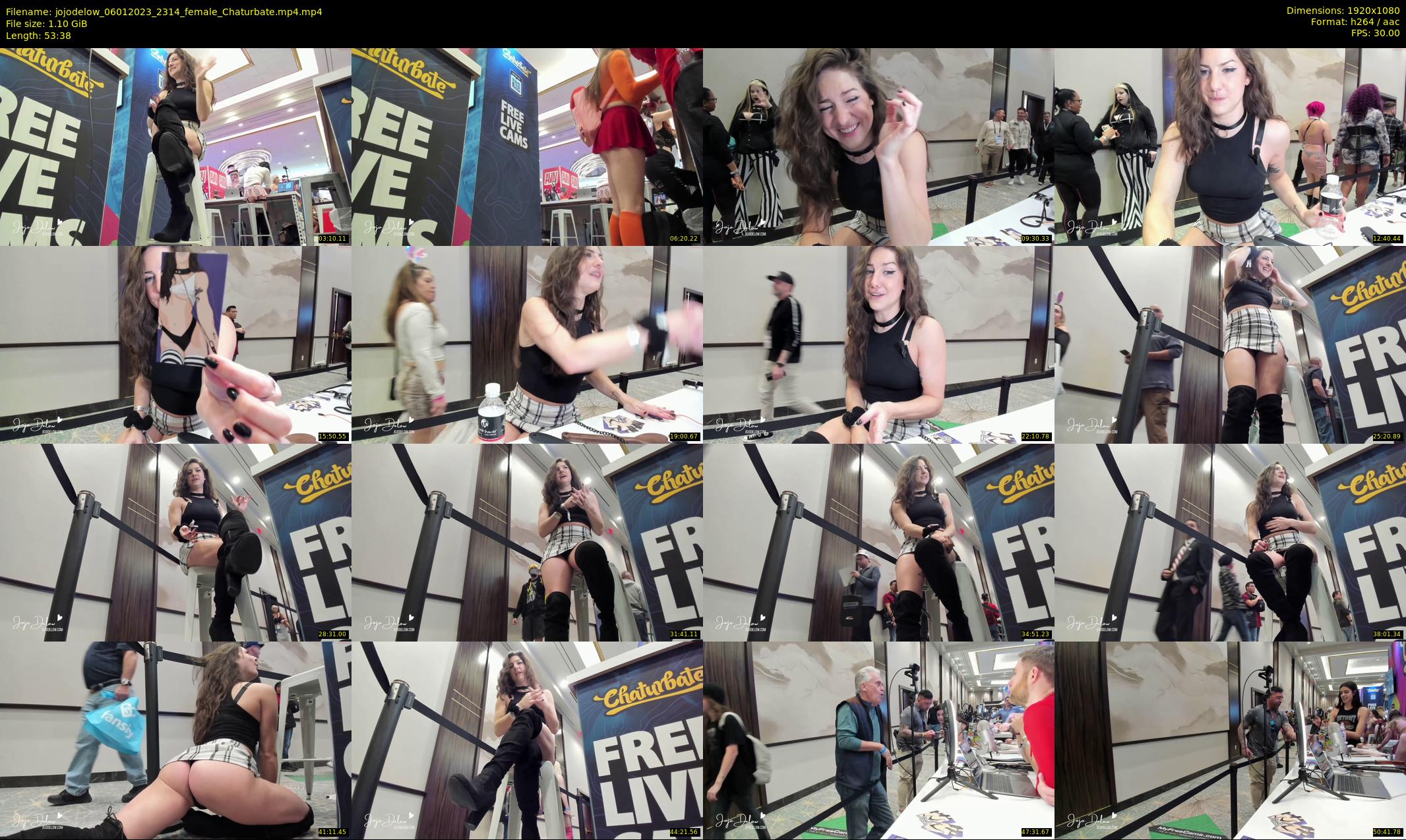 jojodelow — 54 minute Chaturbate female cam show recording, 1080p, Jan 6, 2023